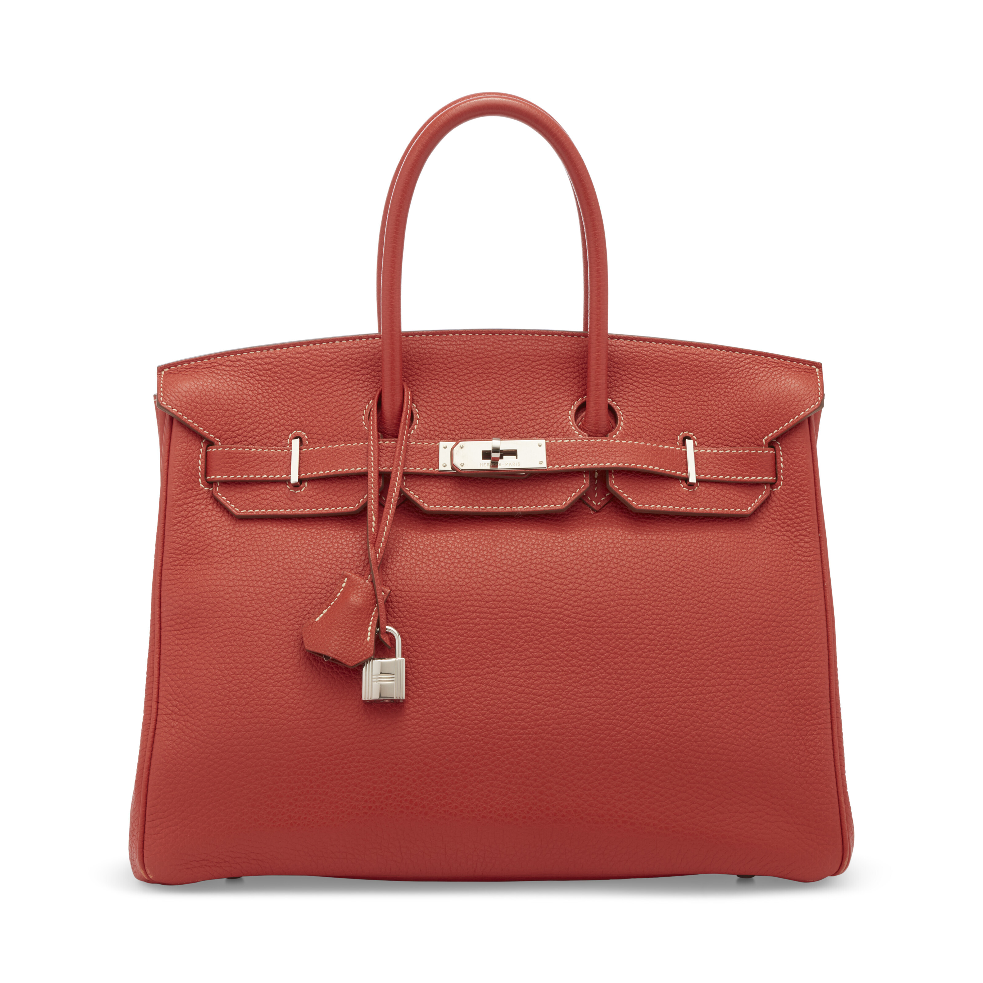 A FUCHSIA CHÈVRE LEATHER BIRKIN 25 WITH PALLADIUM HARDWARE, HERMÈS