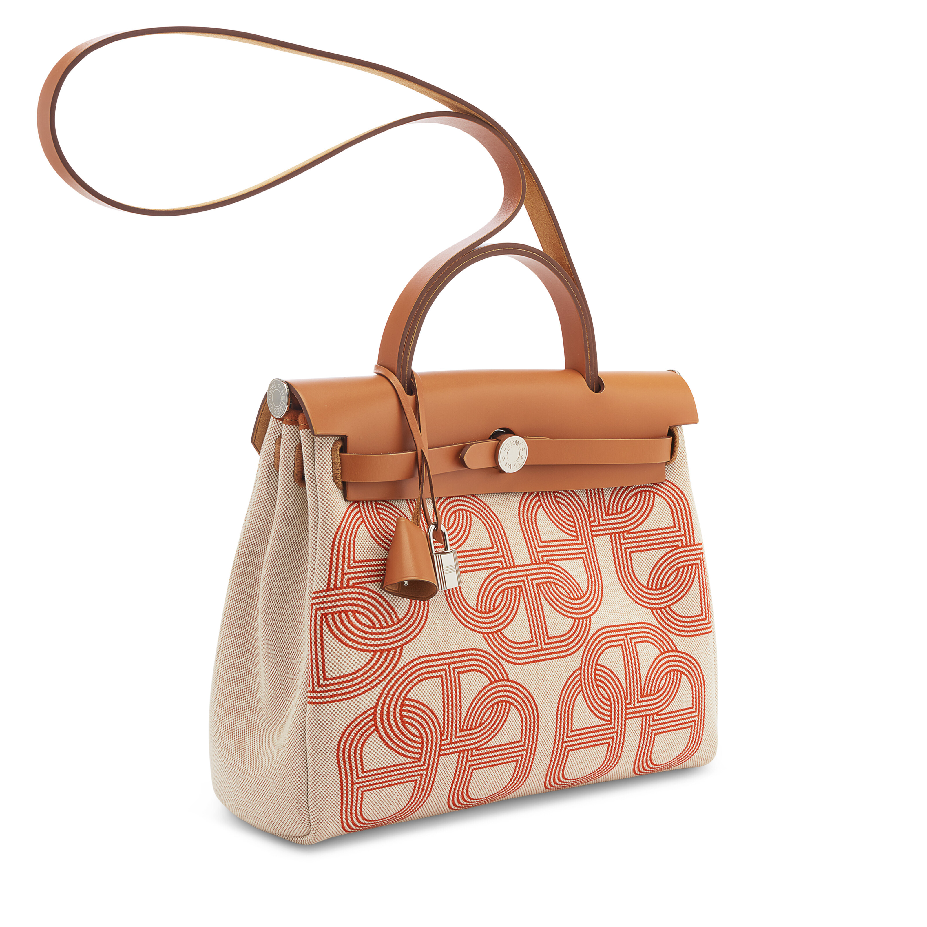 A LIMITED EDITION ÉCRU ORANGE MÉCANO TOILE H PLUME CC CIRCUIT 24