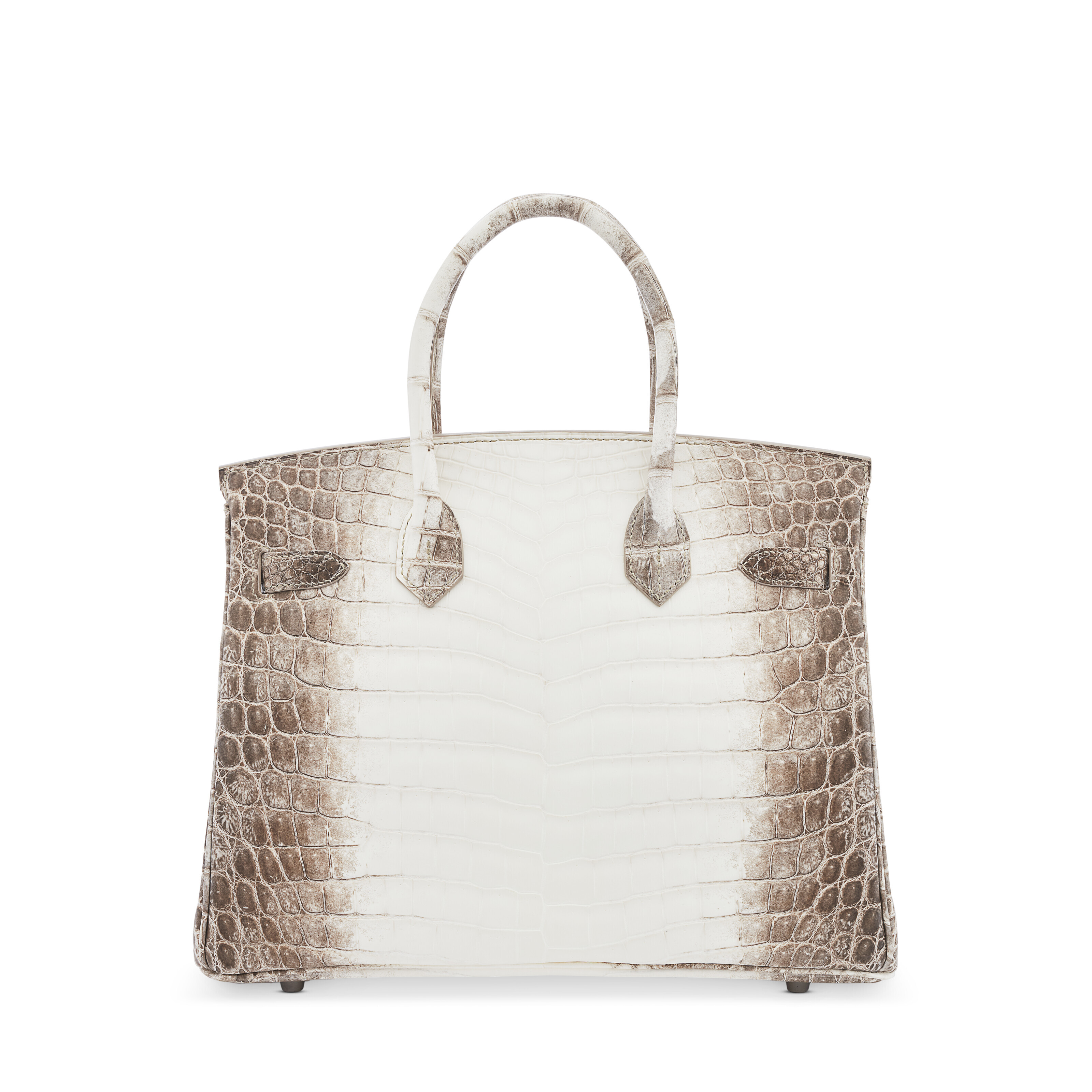 A RARE EXCEPTIONAL MATTE HIMALAYA NILOTICUS CROCODILE DIAMOND BIRKIN 30 WITH 18K WHITE GOLD DIAMOND HARDWARE HERMES 2019 Christie s