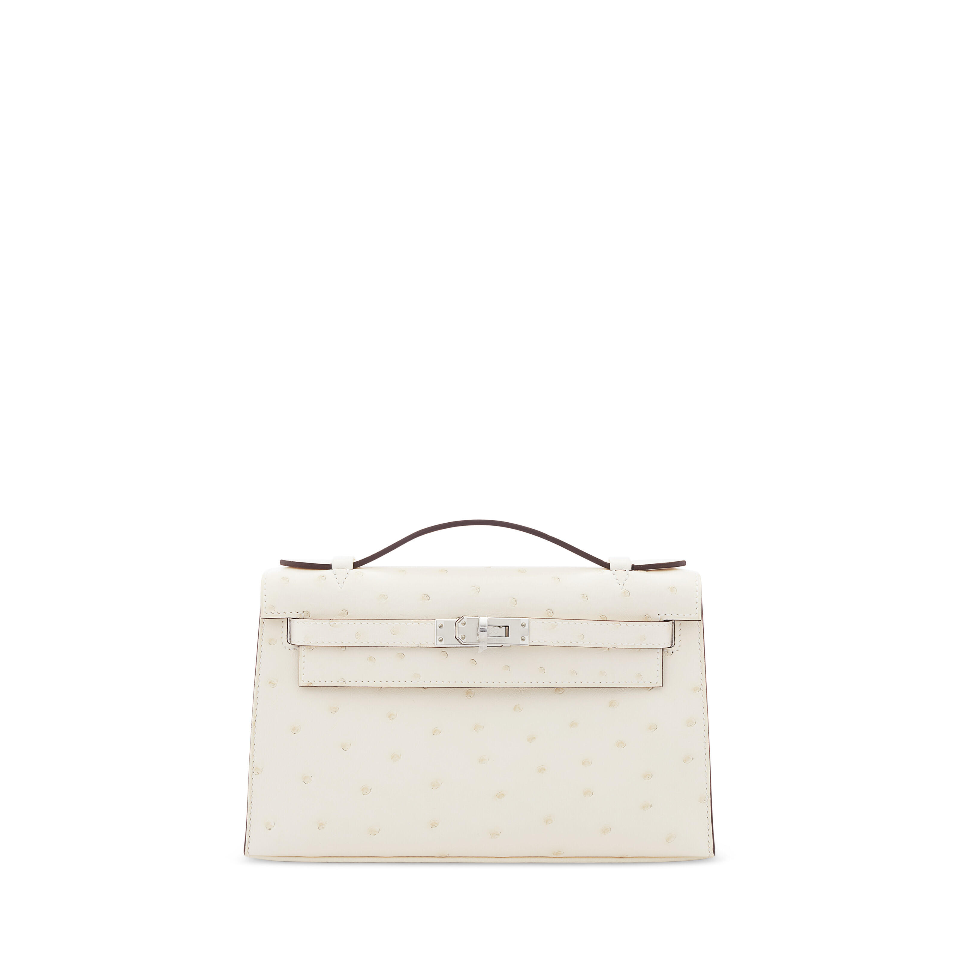 Hermes kelly pochette ostrich sales