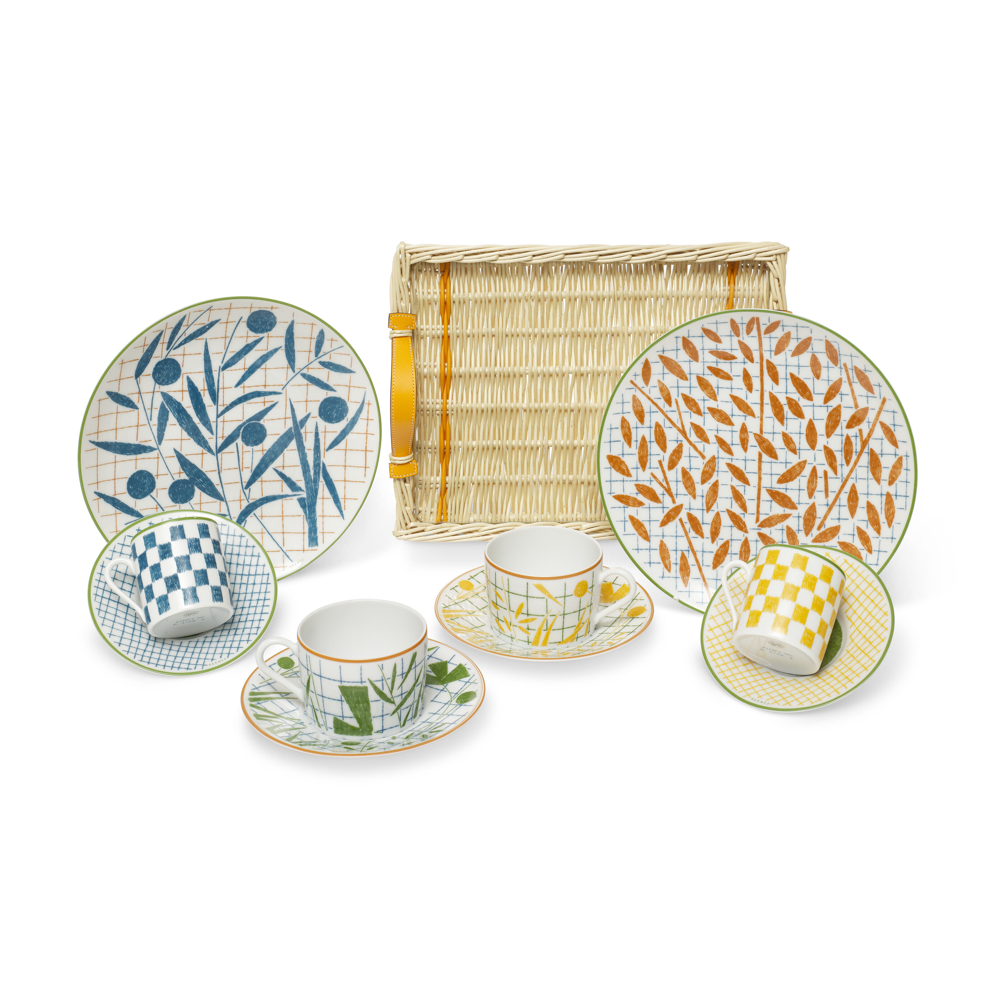 A WALK IN THE GARDEN PORCELAIN SERVICE COMPRISING 20 PIECES & ONE