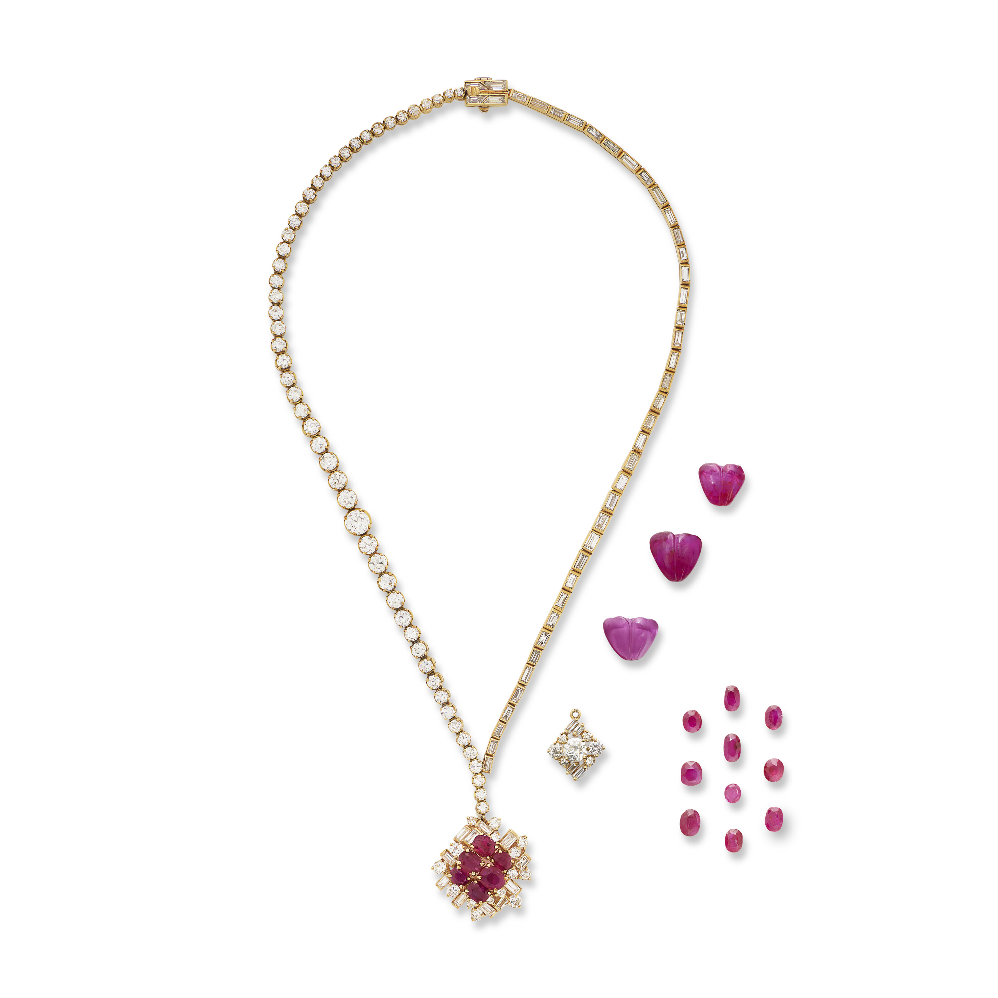 Pendentif Interchangeable Quiges 33mm - Pièce Or Rose Zirconium - Collier Personnalisable