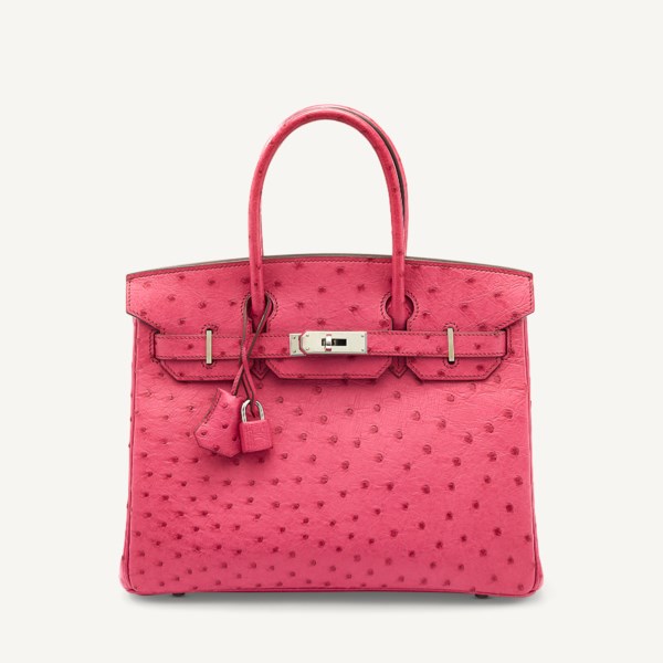 Lot - Hermes Birkin 35 Red Ostrich