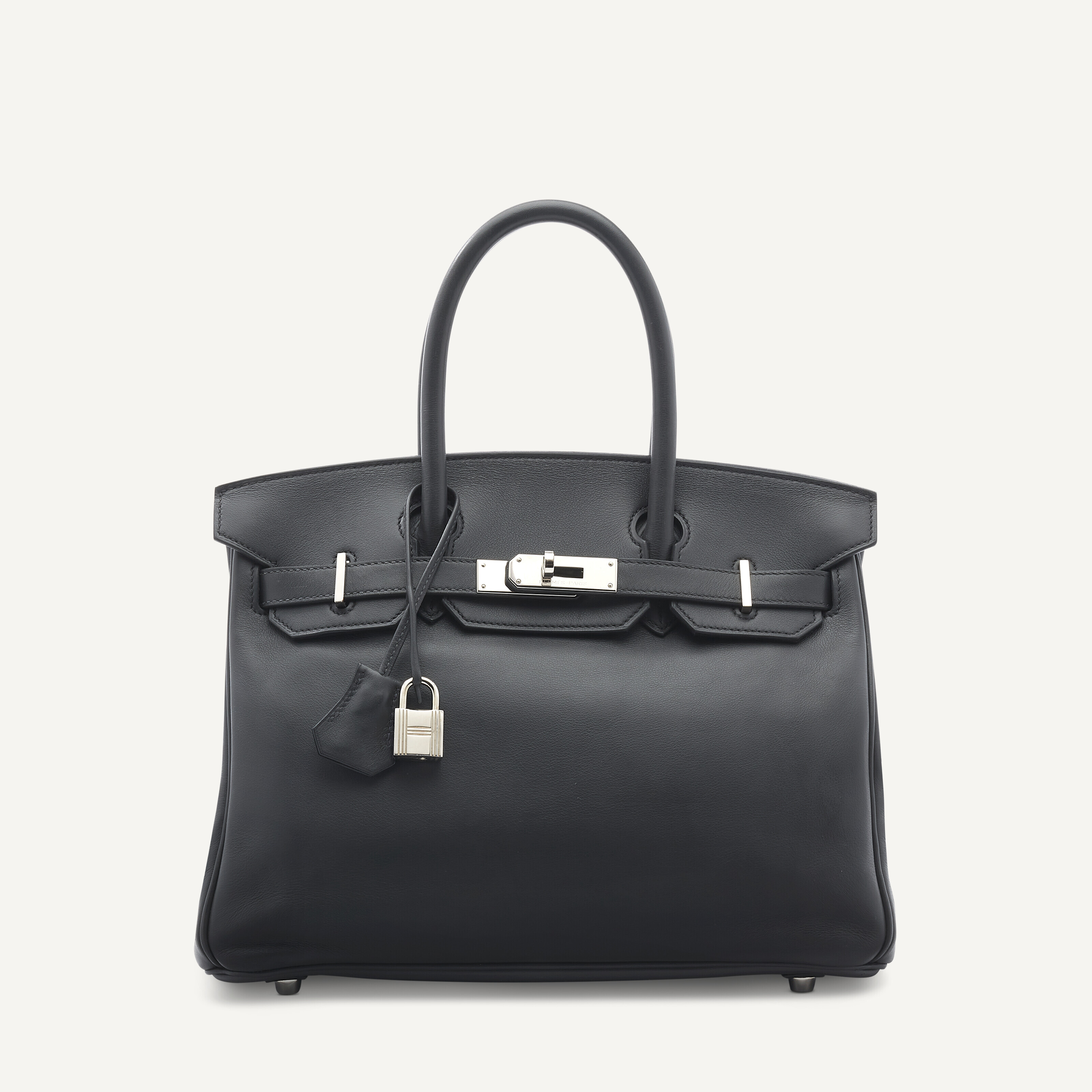 AN ARDOISE SWIFT LEATHER BIRKIN 30 WITH PALLADIUM HARDWARE, HERMÈS