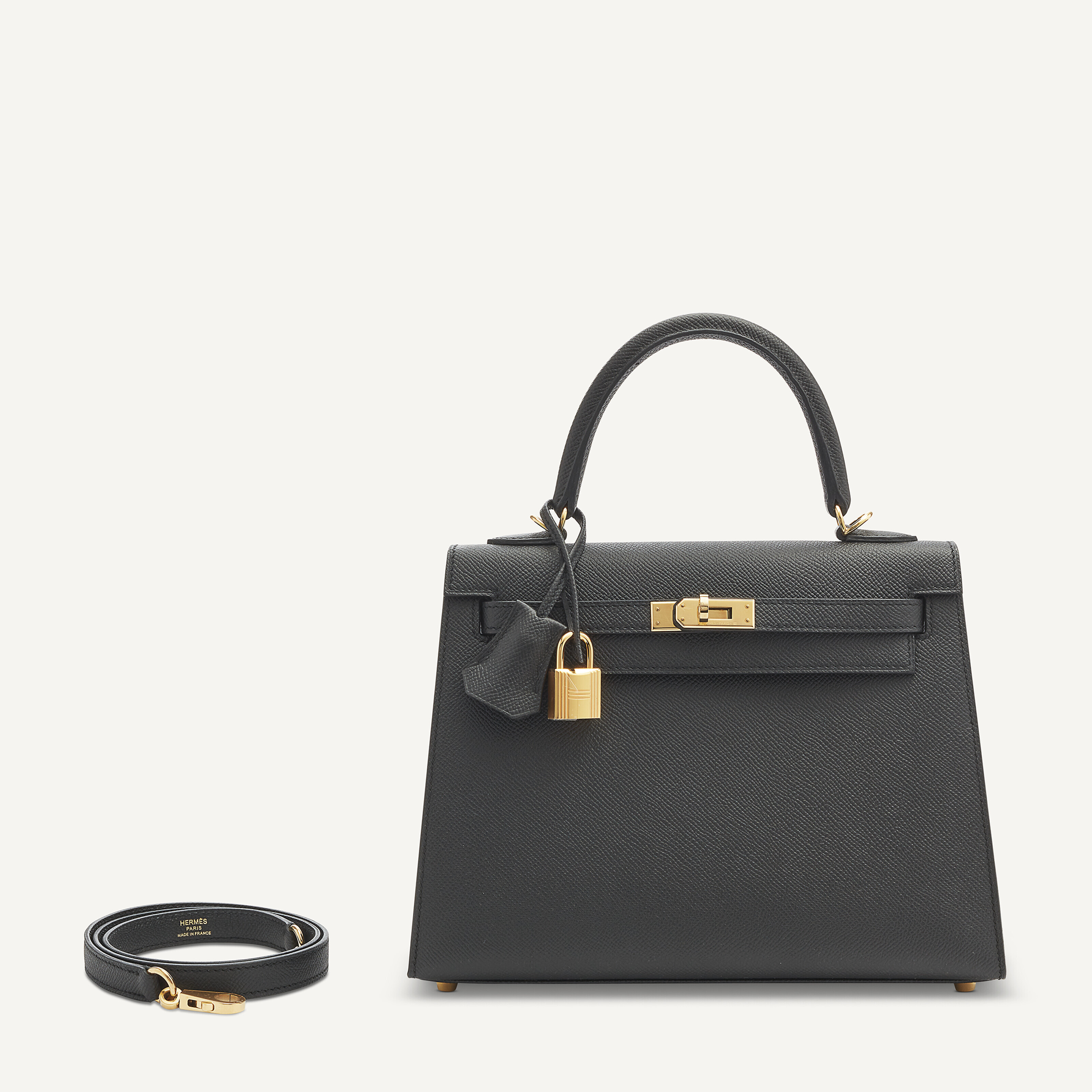 Hermes kelly hotsell black gold hardware