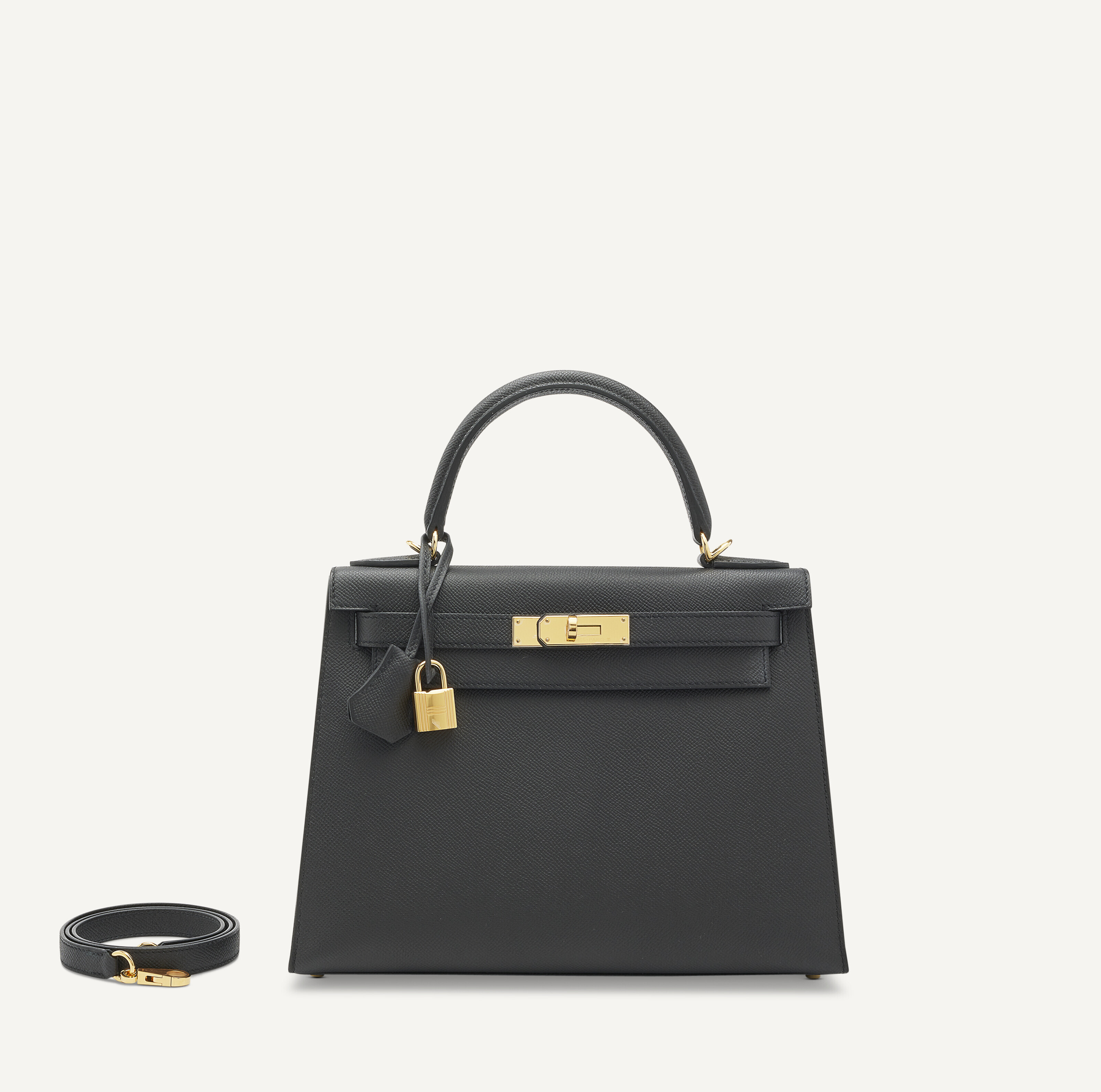 Hermes kelly top 28 black epsom