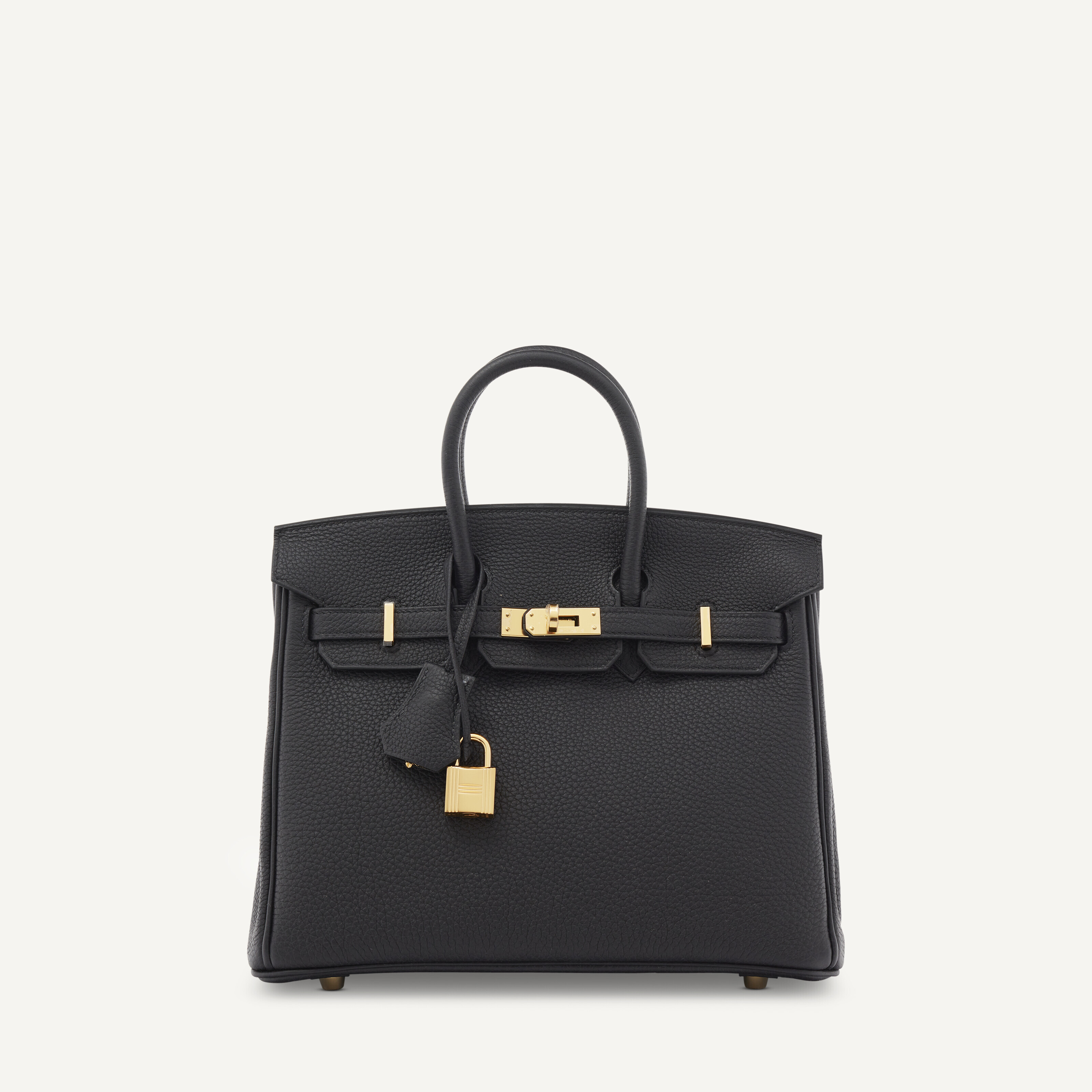 A SHINY BLACK NILOTICUS CROCODILE BIRKIN 25 WITH GOLD HARDWARE