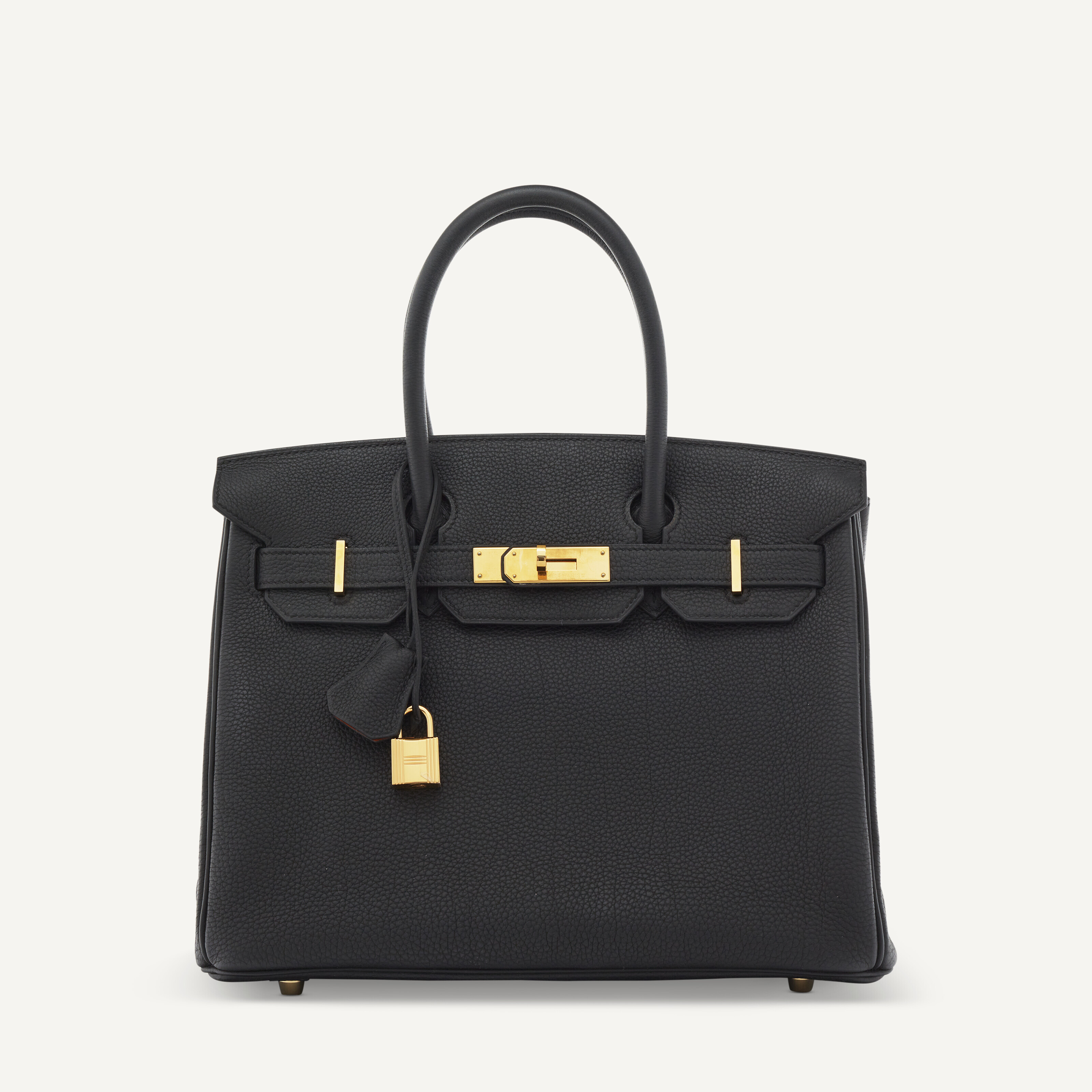 A BLACK TOGO LEATHER BIRKIN 25 WITH GOLD HARDWARE, HERMÈS, 2023
