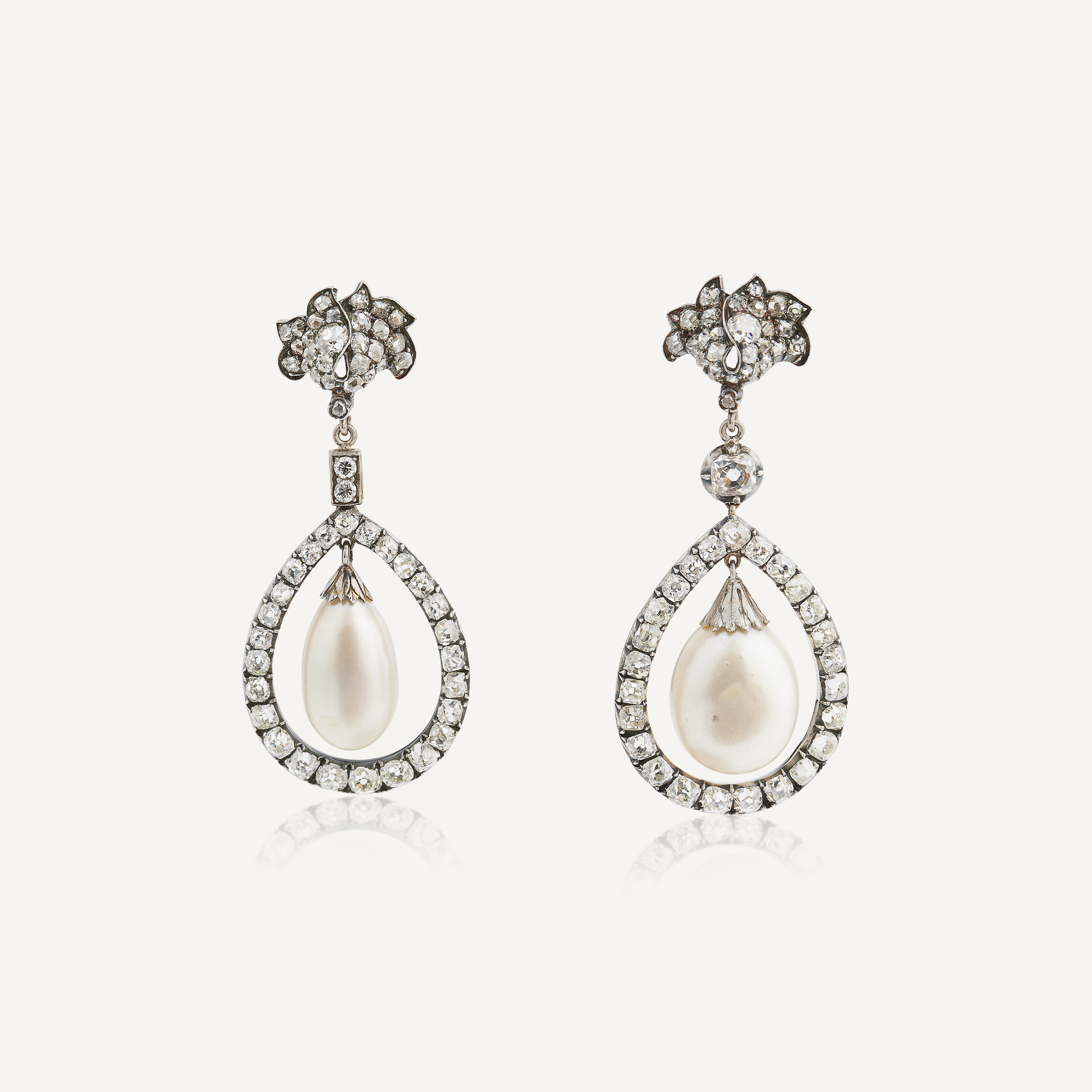 Boucles d'oreilles de mariée anciennes en perles d'or, bijoux de mariage lustre vintage, boucles d'oreilles pendantes en cristal pour mariée - France