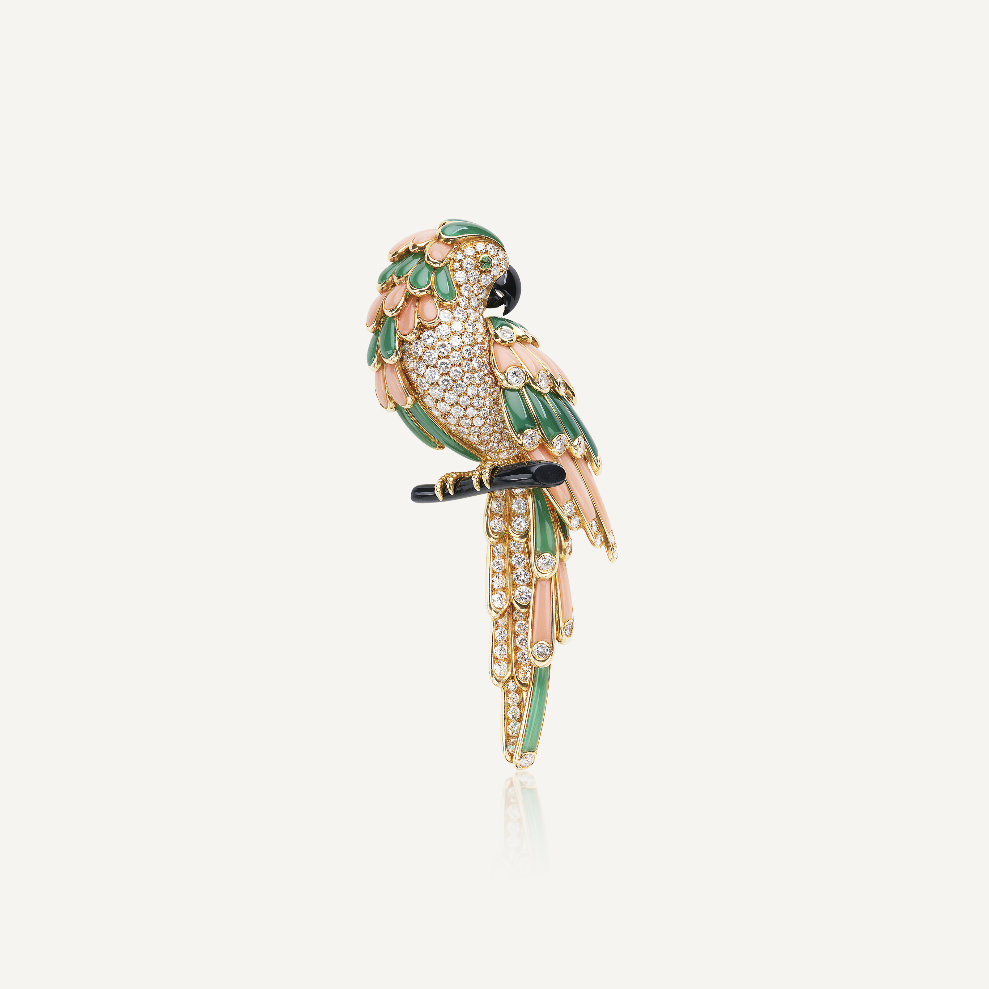 Broche Oiseau Perroquet Pomme & Broche Addict