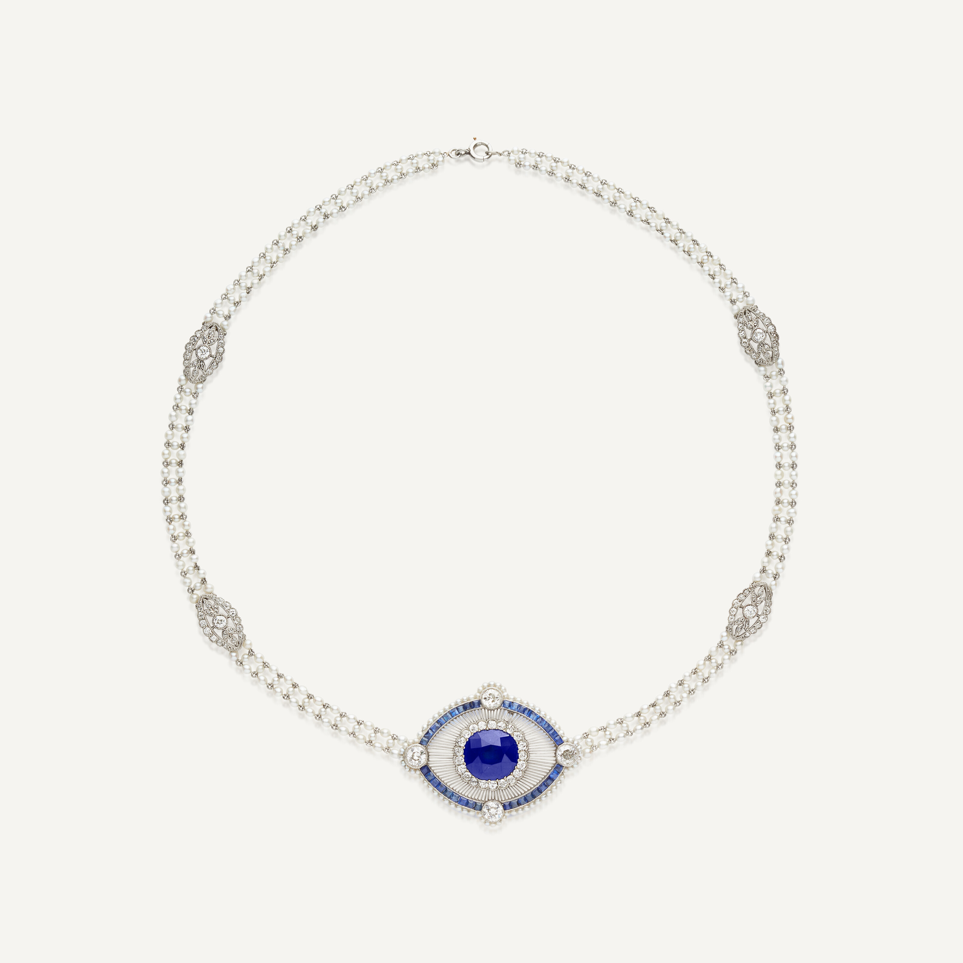 Collier Ras Du Cou Vintage Années 70 - Pendentif Goutte En Métal Et émail - Occasion