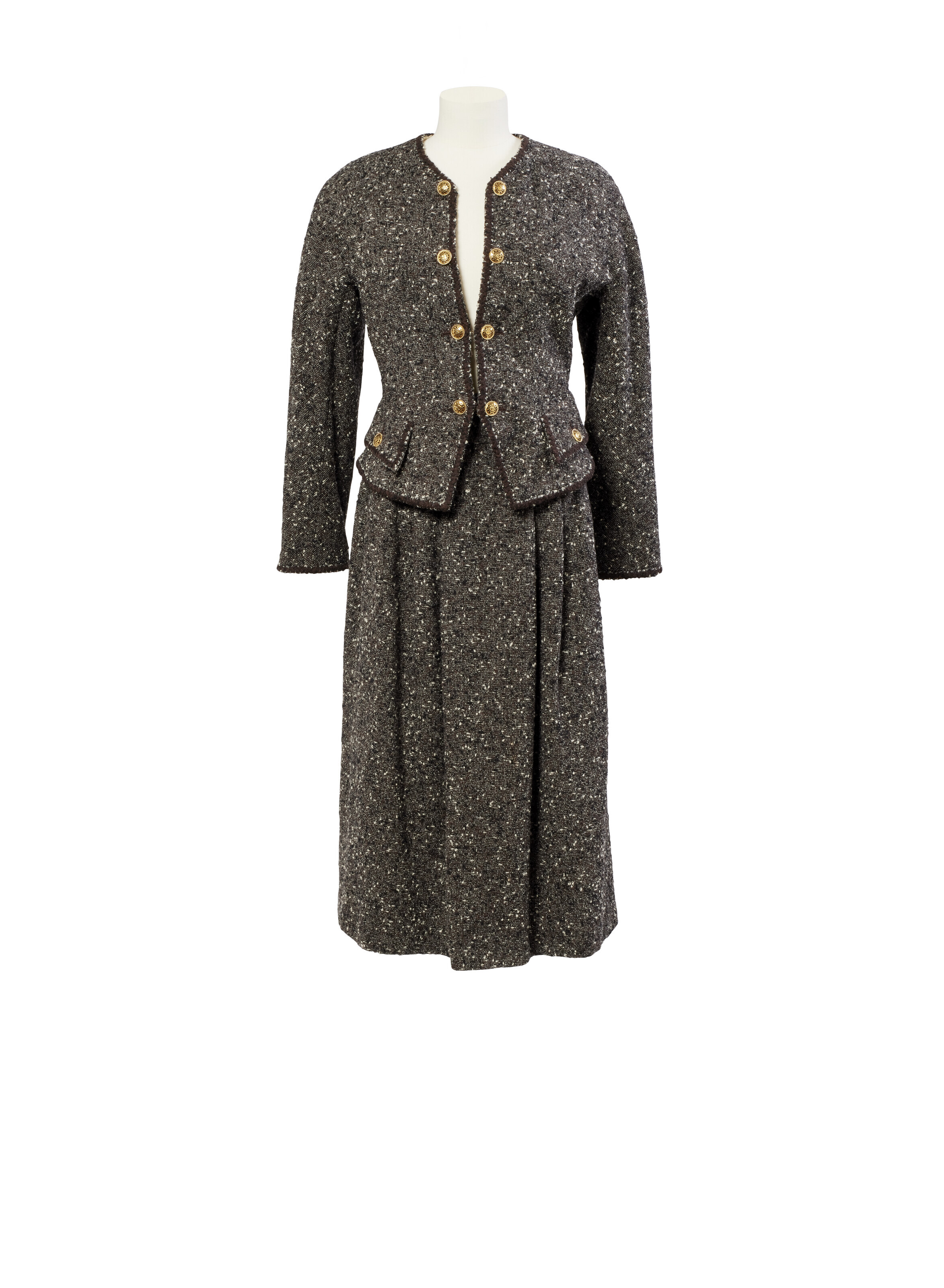 Haute Couture Robe En Tweed Chanel CHANEL PAR KARL