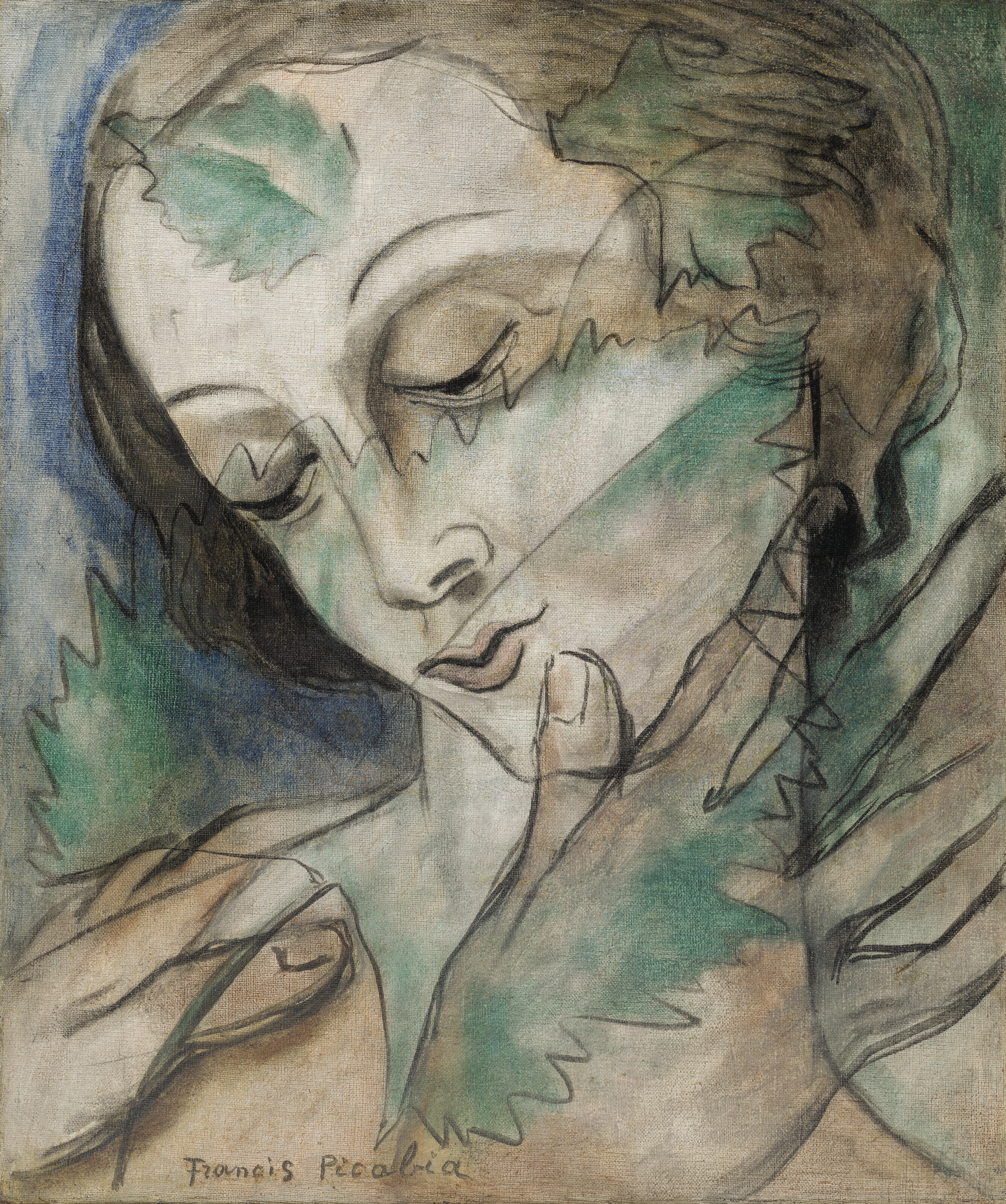 Francis Picabia (1879-1953), Untitled, 1930-33. Oil on canvas. 21&frac34; x 18&frac14; in (55 x 46.1 cm). Sold for €315,000 on 4 April 2023 at Christie’s in Paris