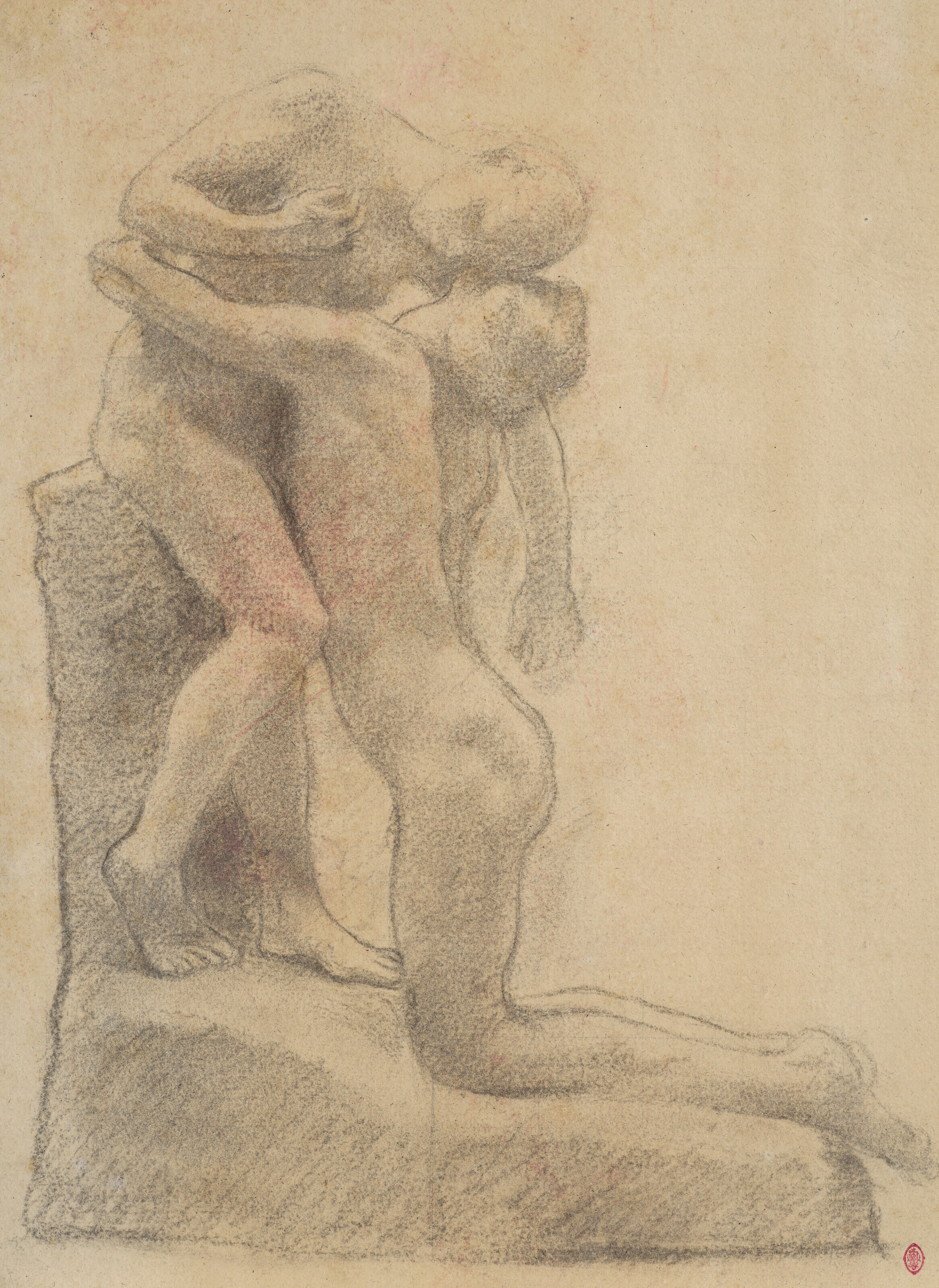 Camille Claudel (1864-1943), &Ccedil;acountala, circa 1888. Charcoal and estompe on paper. 13 x 9⅜ in (33.1 x 23.8 cm). Sold for €302,400 on 4 April 2023 at Christie’s in Paris