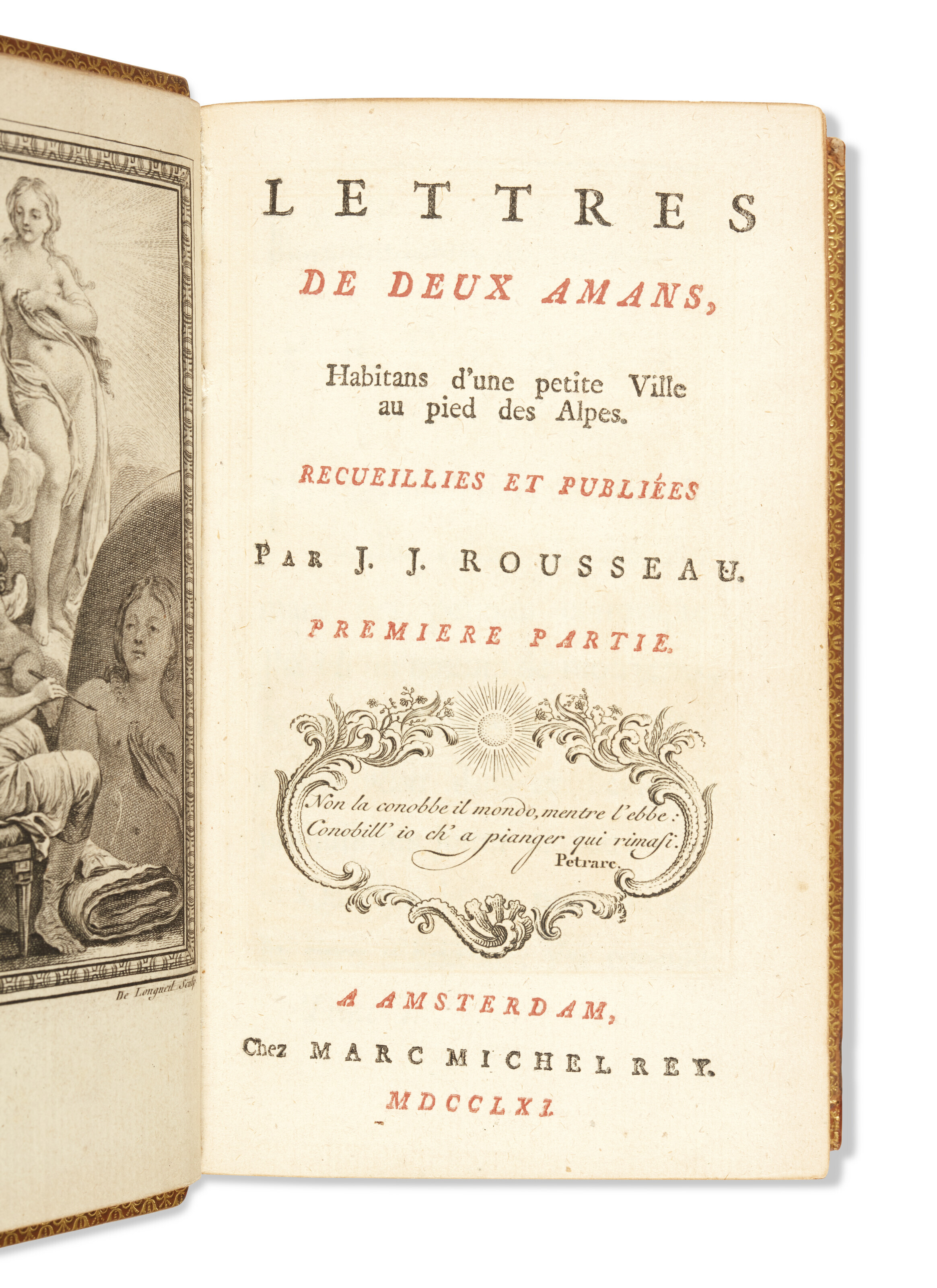 ROUSSEAU Jean Jacques (1712 1778) Julie ou La Nouvelle Héloïse
