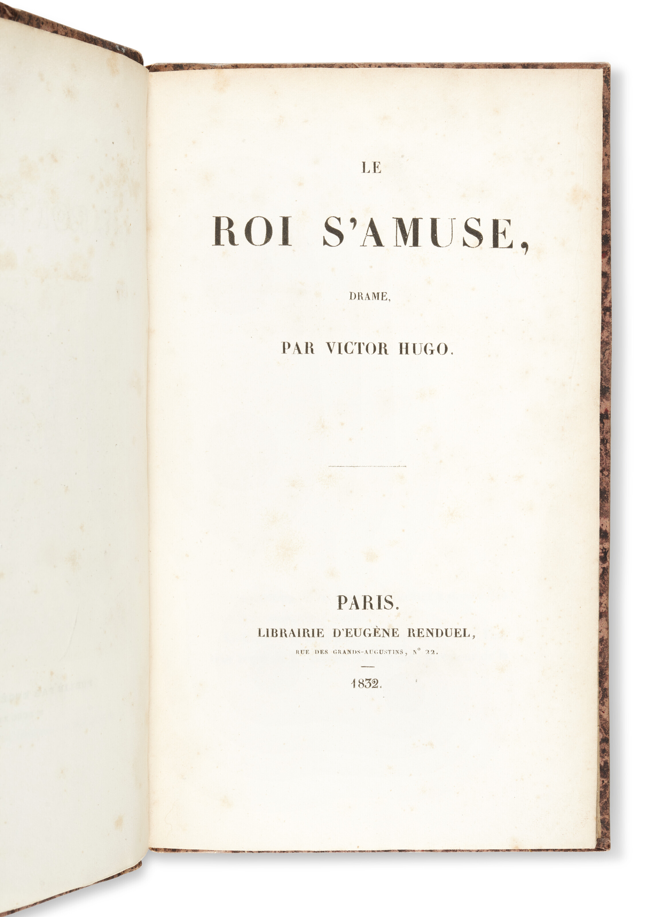 Victor Hugo - Le Roi S'amuse | Édition Originale 1832 | Reliure Chambolle-Duru