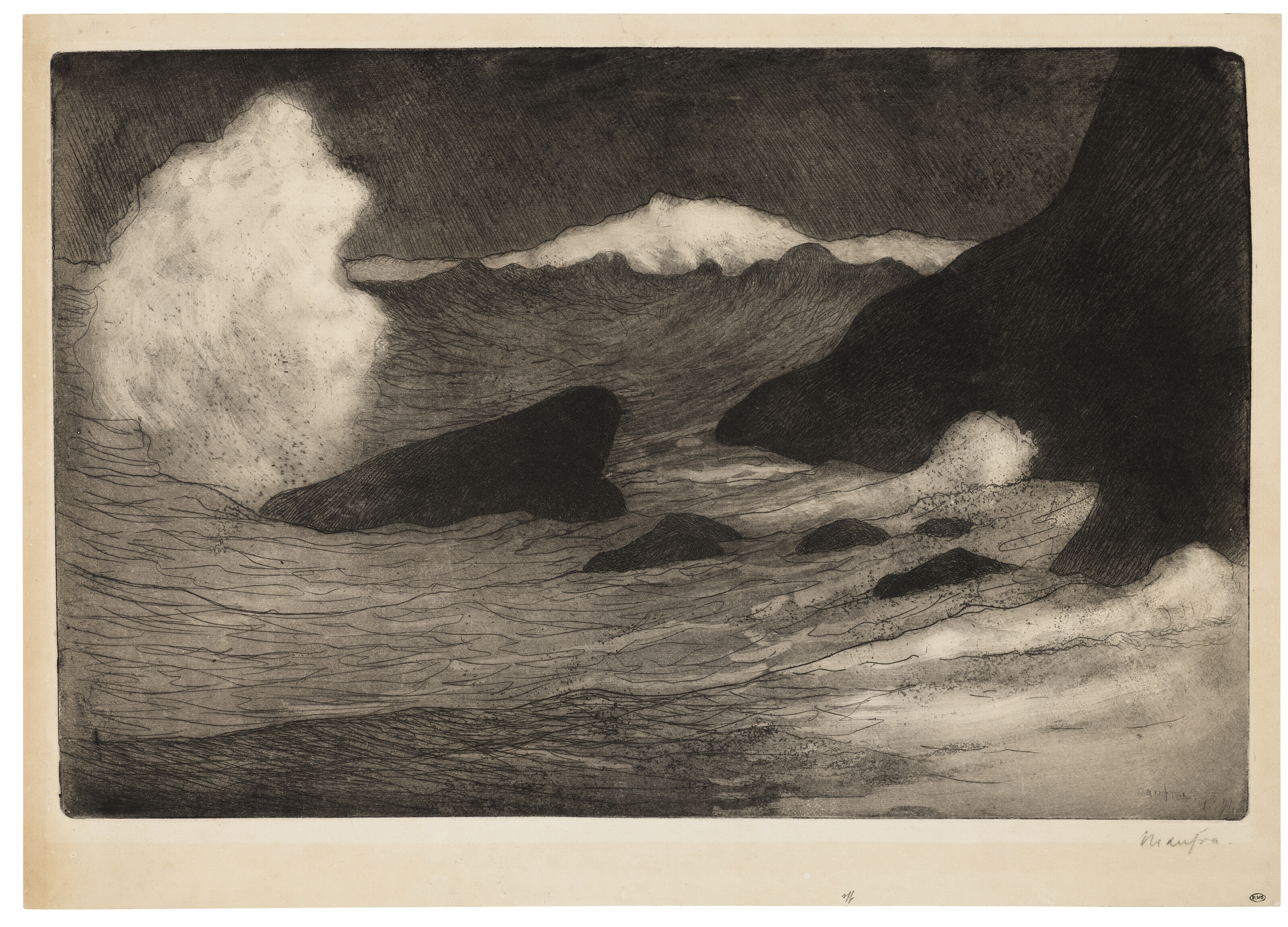 マキシム・モーフラ、「LE PONT DE LEGUENAY, BRUGES」 マキシム