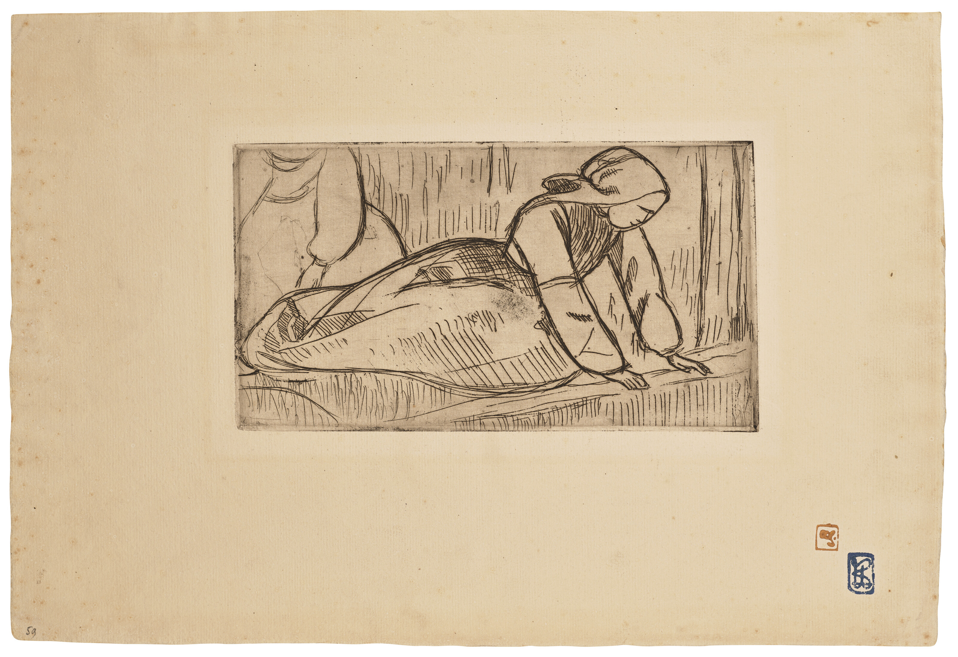 Catalog image of Deux Bretonnes au travail