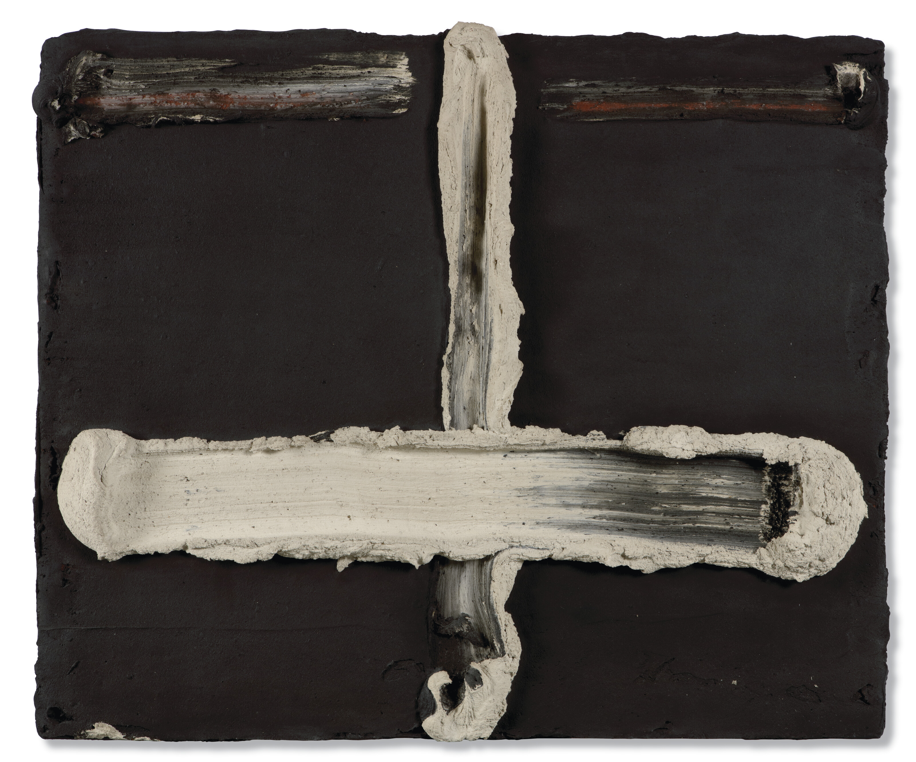 Bram Bogart, Kruiswitzwart (Cross White Black), 1965, offered in 20th/21st Century: Amsterdam until 23 April 2024 at Christie's Online