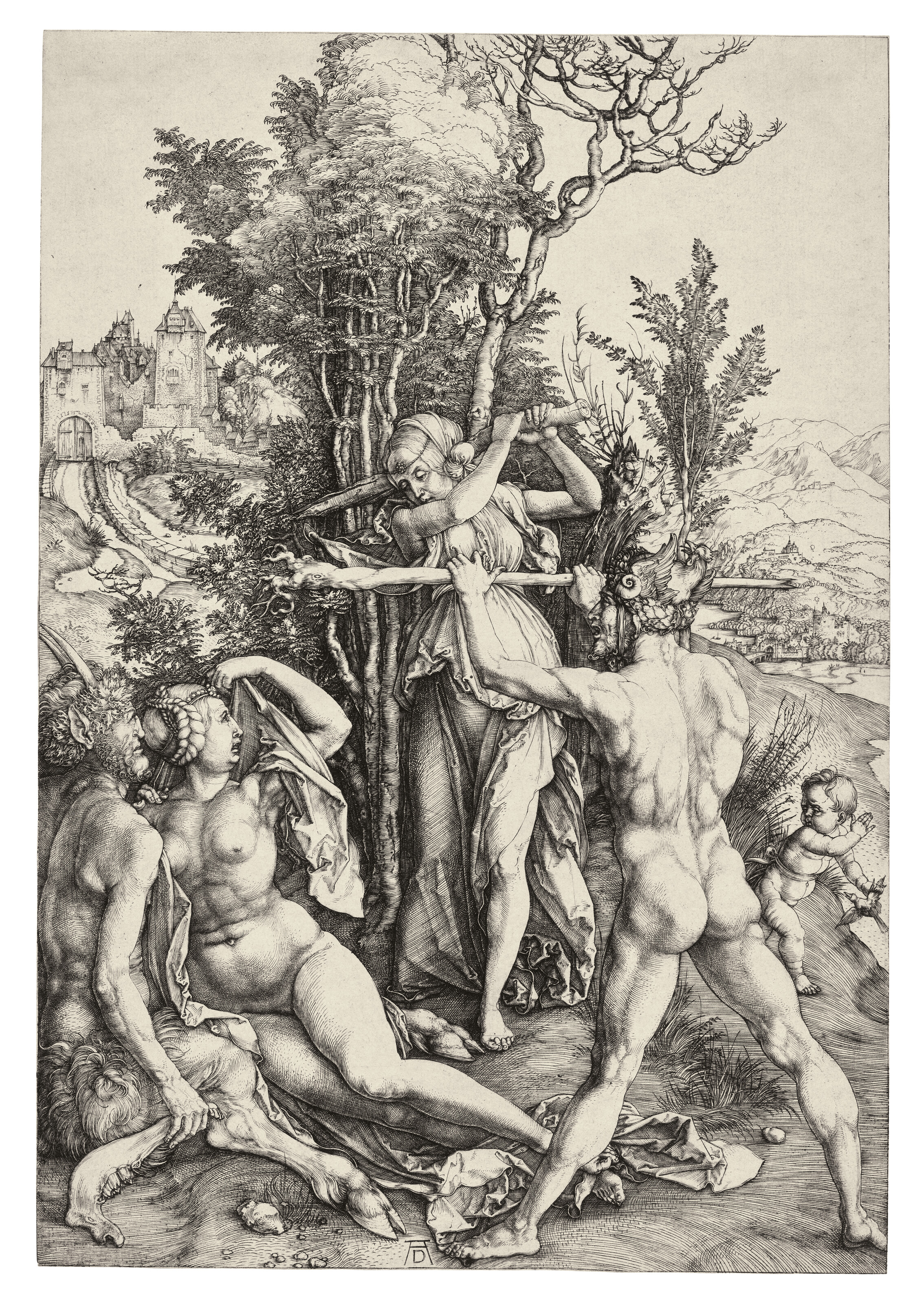 Albrecht Durer, Hercules at the Crossroads, circa 1498, offered in Old Master Prints on 2 July 2024 at Christie's in London