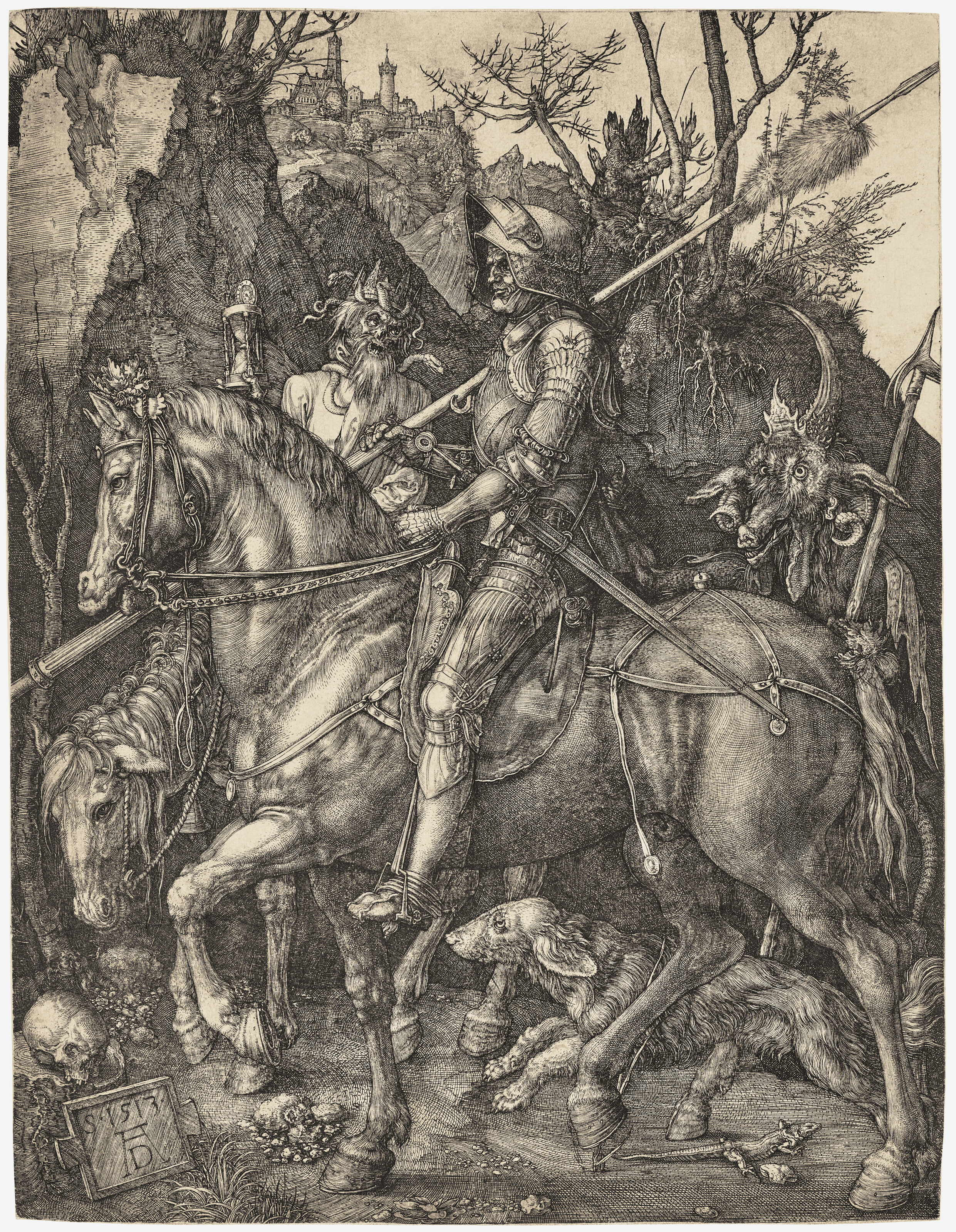 Albrecht Durer, Knight, Death and the Devil, 1513, offered in Old Master Prints on 2 July 2024 at Christie's in London