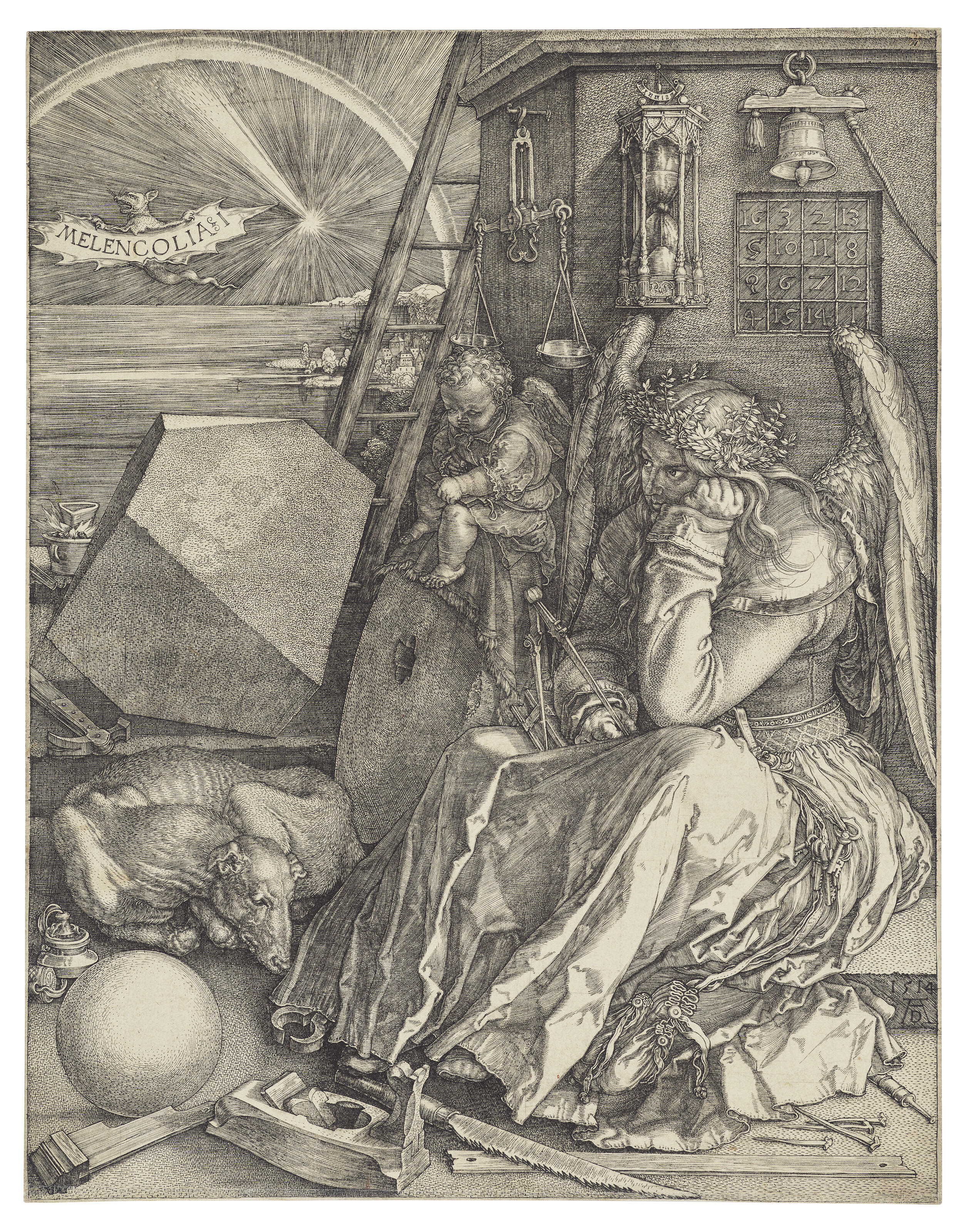 Albrecht Durer, Melencolia I, 1514, offered in Old Master Prints on 2 July 2024 at Christie's in London