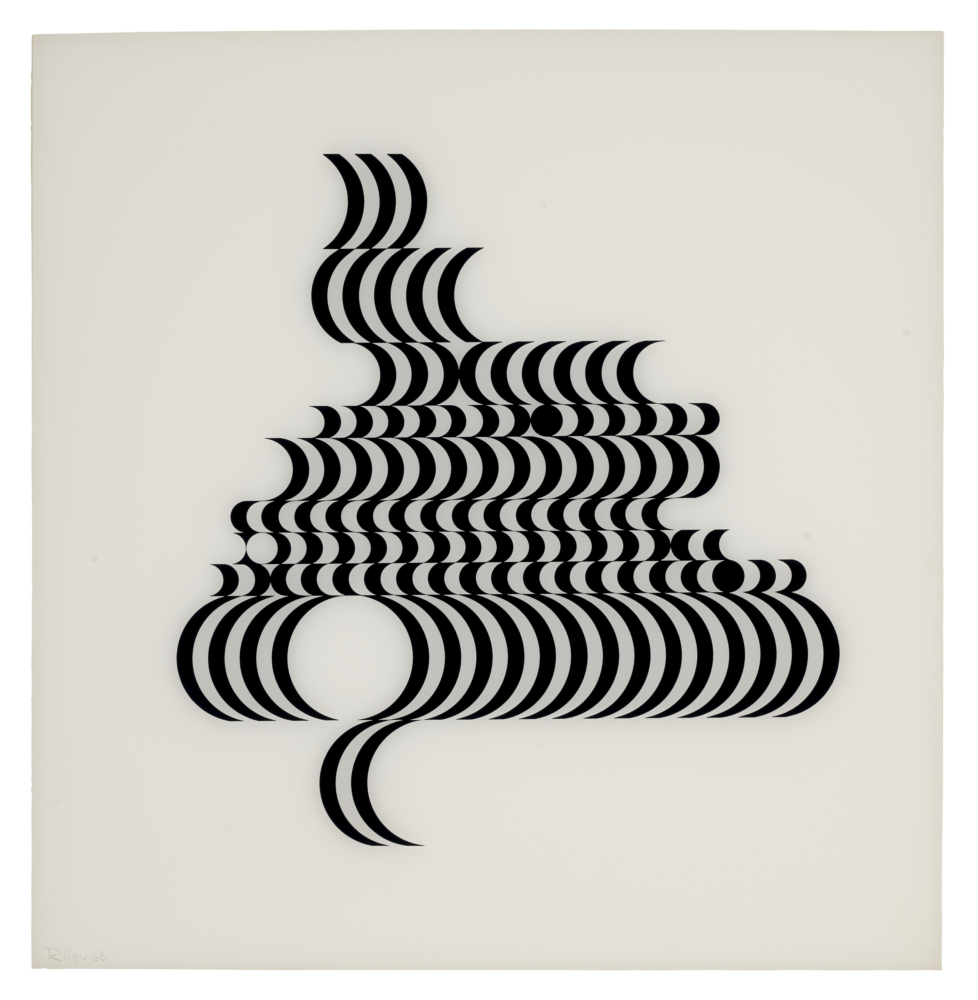 Bridget Riley, Untitled (Fragment 2), from: Fragments, 1965, sold for £20,160 on 27 March 2024 at Christie's Online
