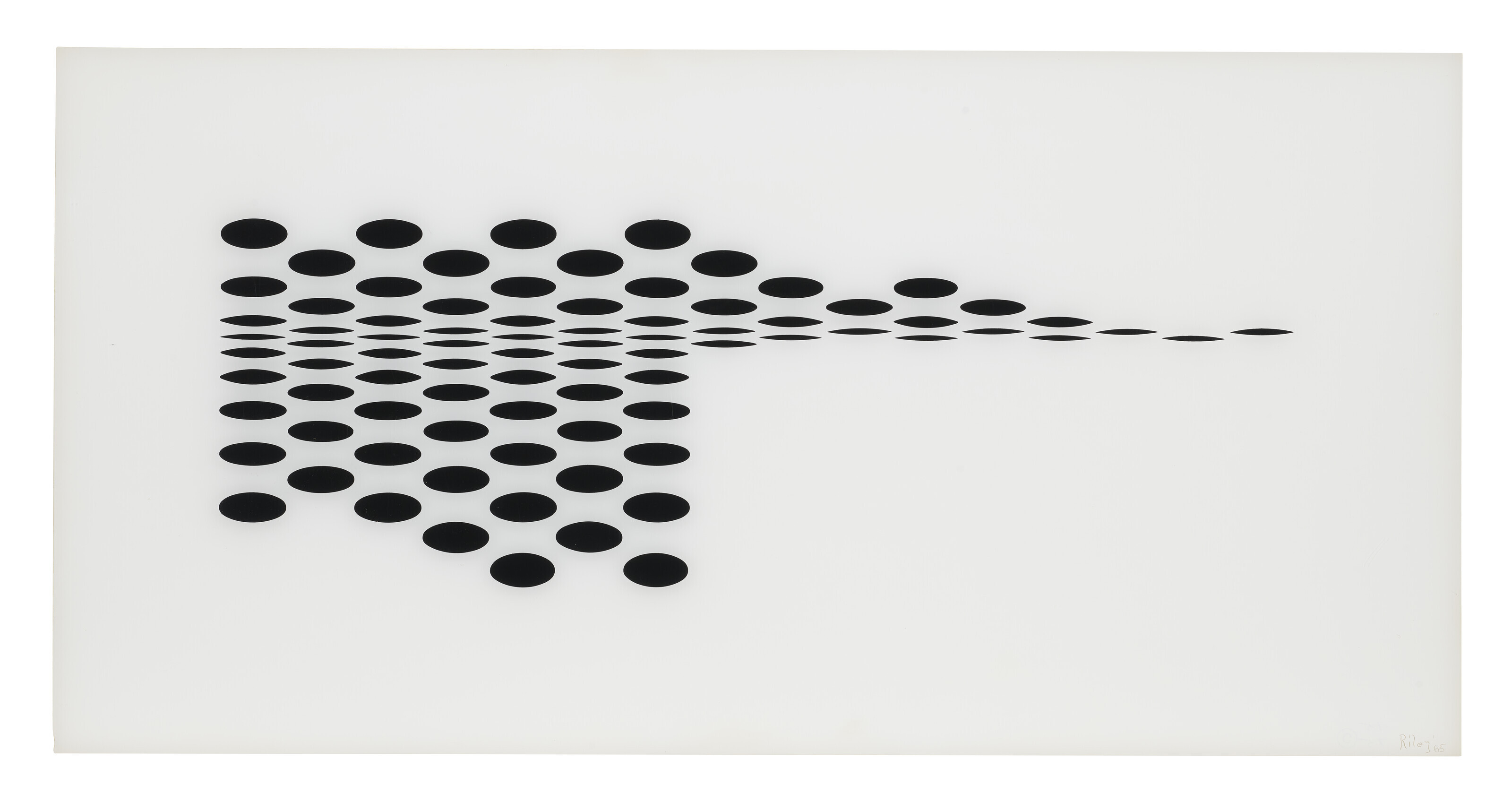 Bridget Riley, Untitled (Fragment 7), from: Fragments, 1965, sold for £23,940 on 27 March 2024 at Christie's Online