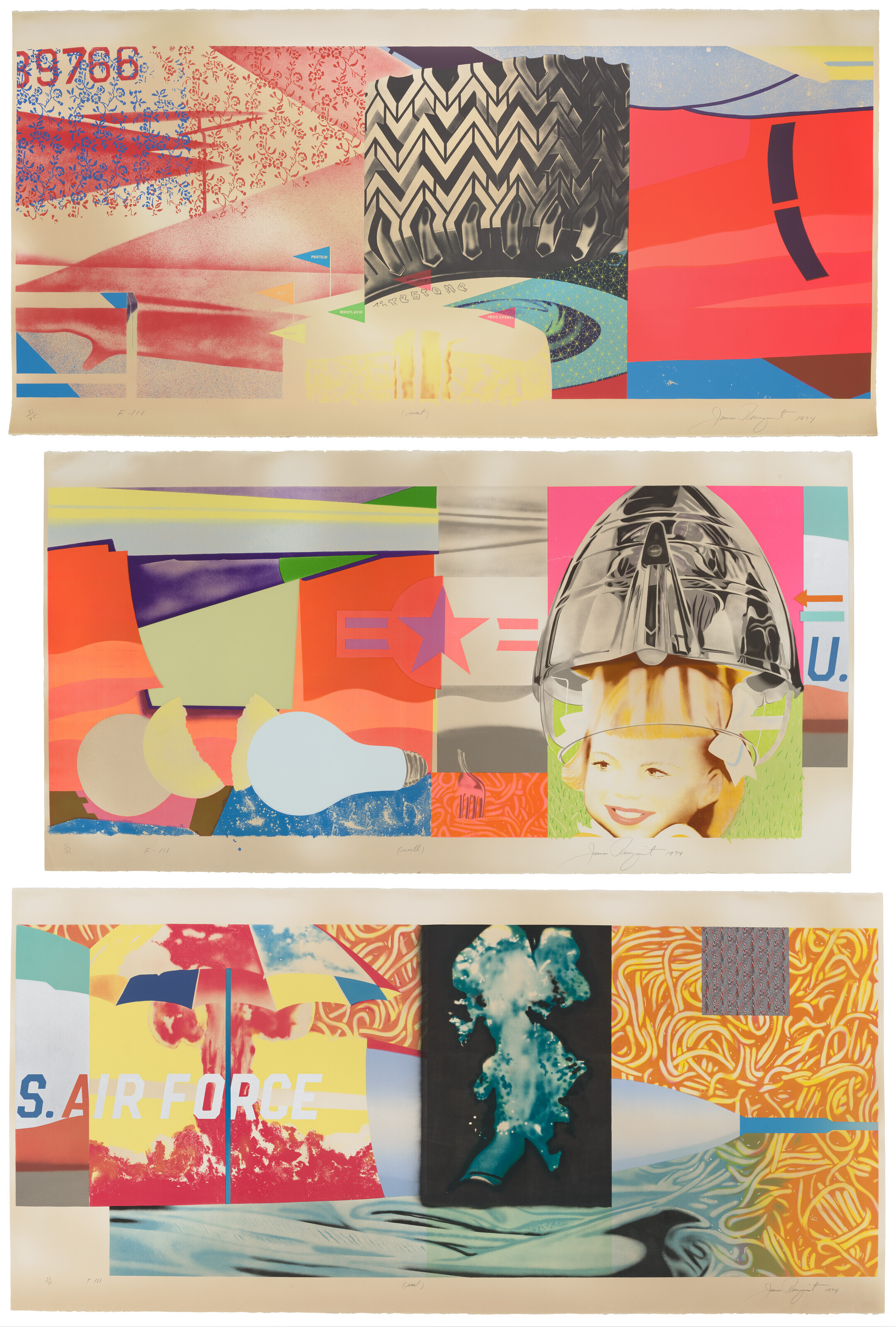 JAMES ROSENQUIST (1933-2017), West, North, East, from: F-111