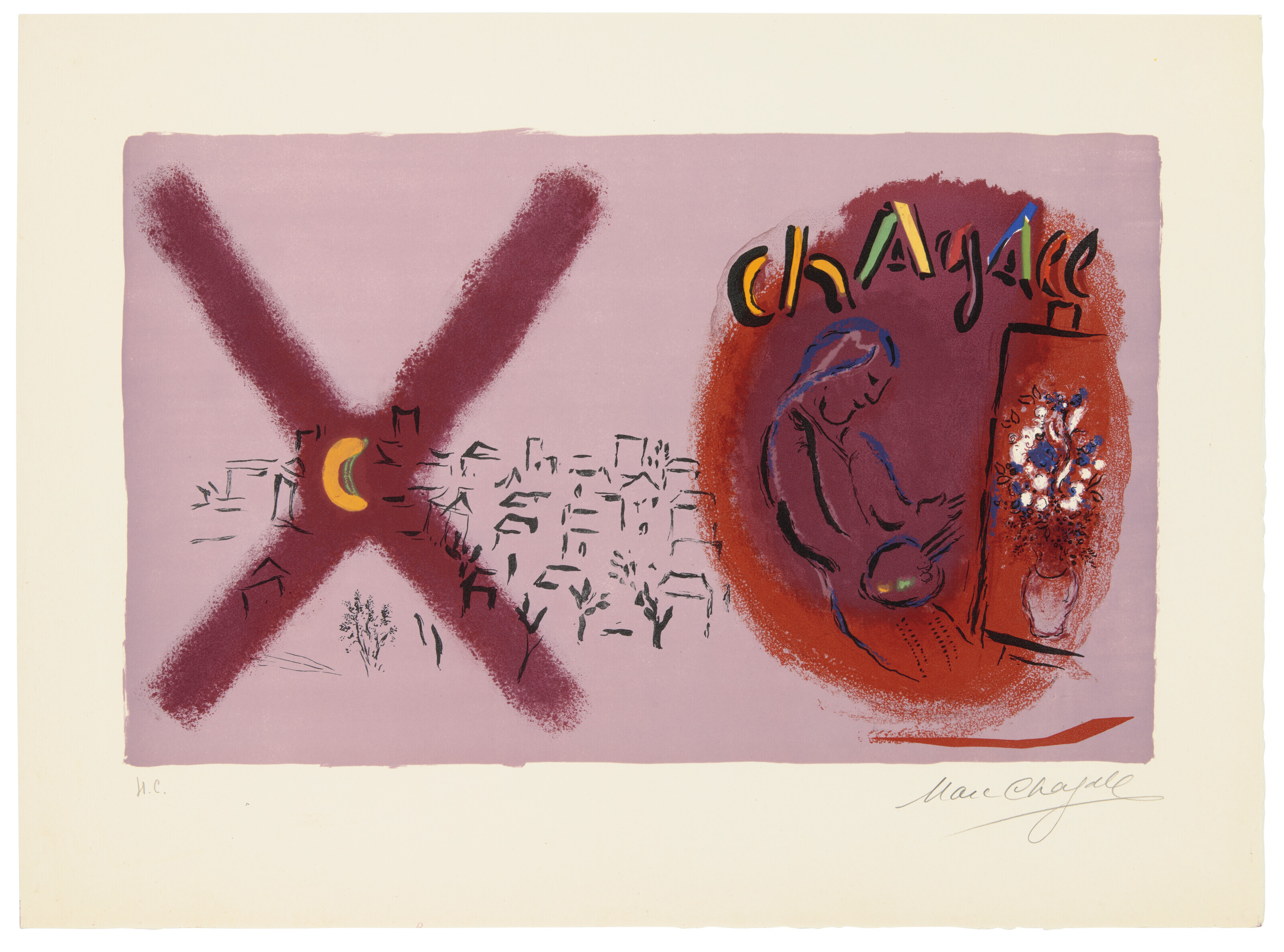 Catalog image of Couverture, from: Chagall Lithographe Tome II