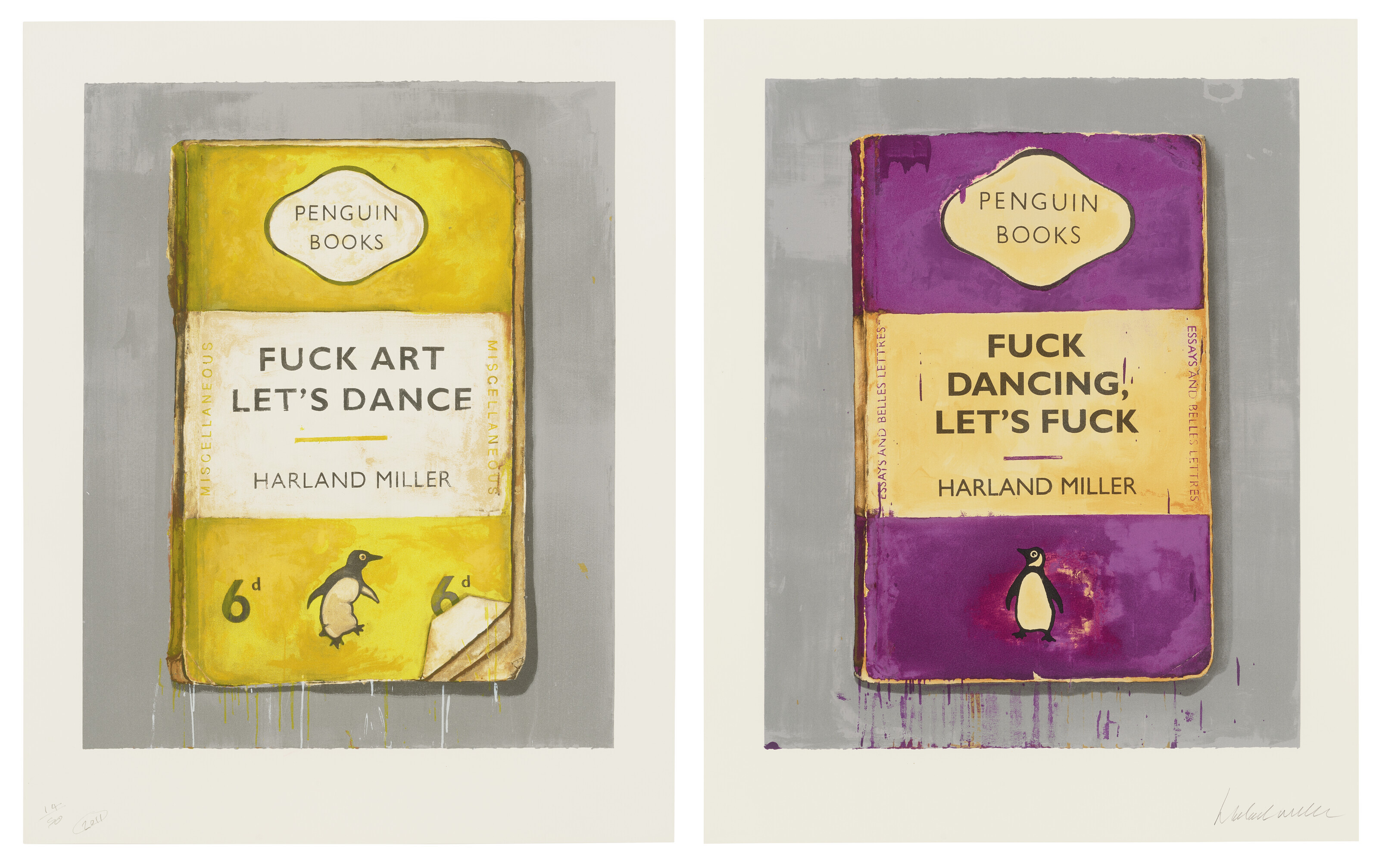 Catalog image of Fuck Art, Let's Dance and Fuck Dancing, Let's Fuck (Diptych)