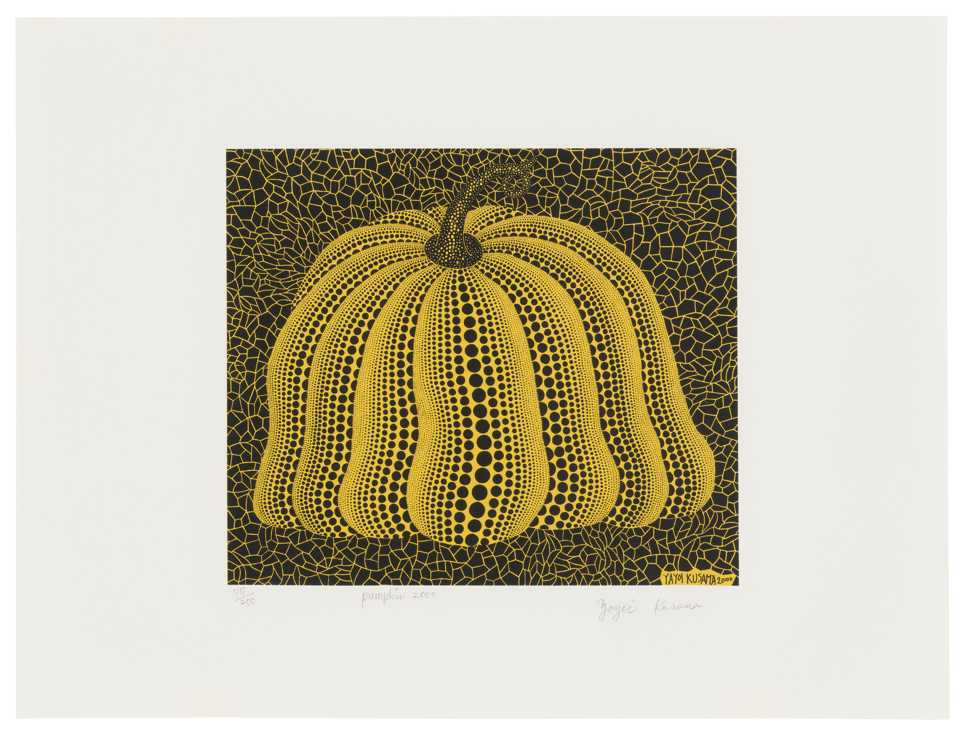 YAYOI KUSAMA (B. 1929), Pumpkin 2000 (Yellow) | Christie's