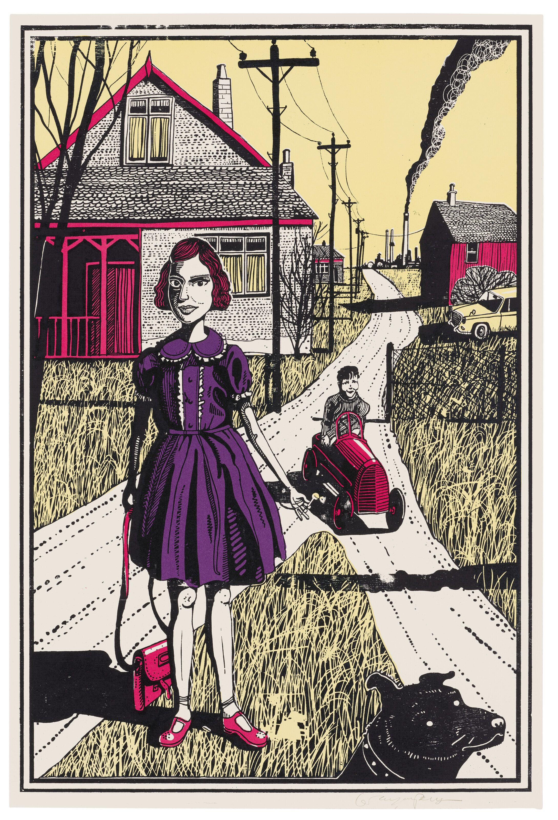 Grayson Perry, Plate 1, from: Six Snapshots of Julie (colour), 2015, offered in Contemporary Edition until 1 October 2024 at Christie’s Online