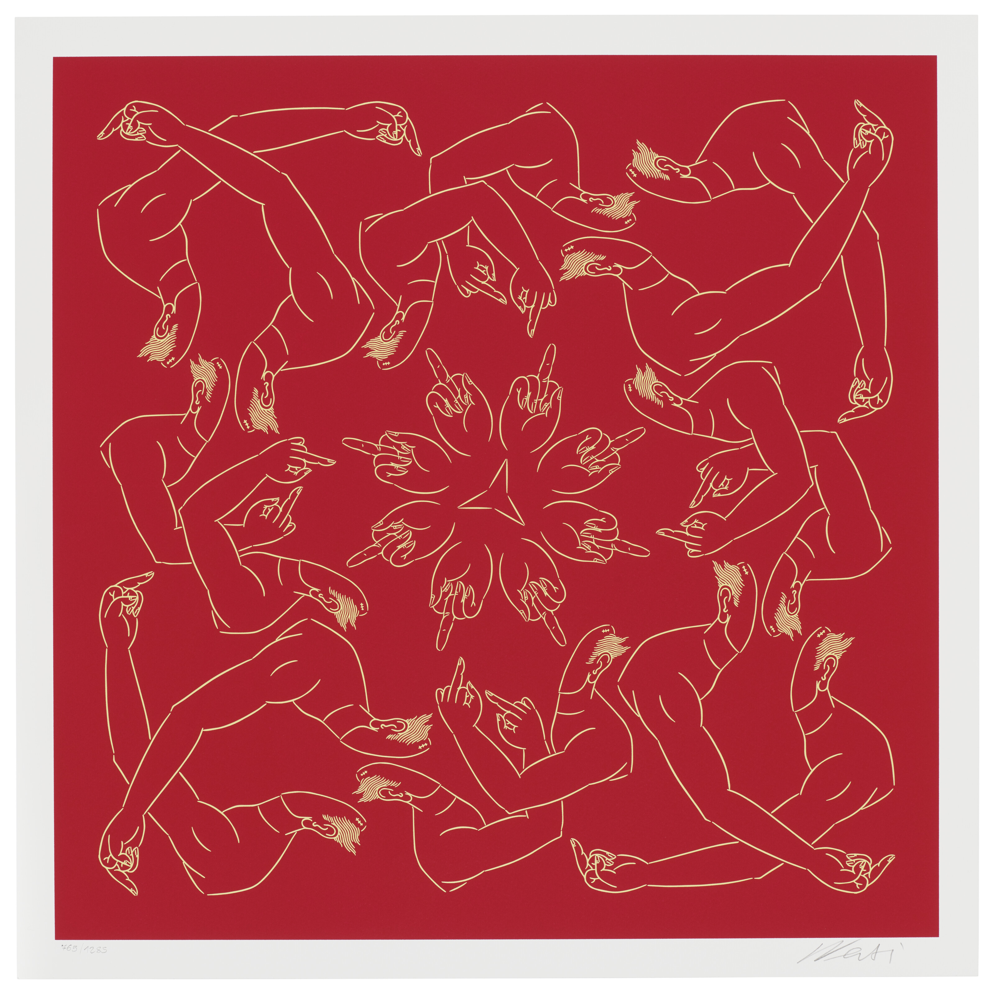 Catalog image of Middle Finger in Red