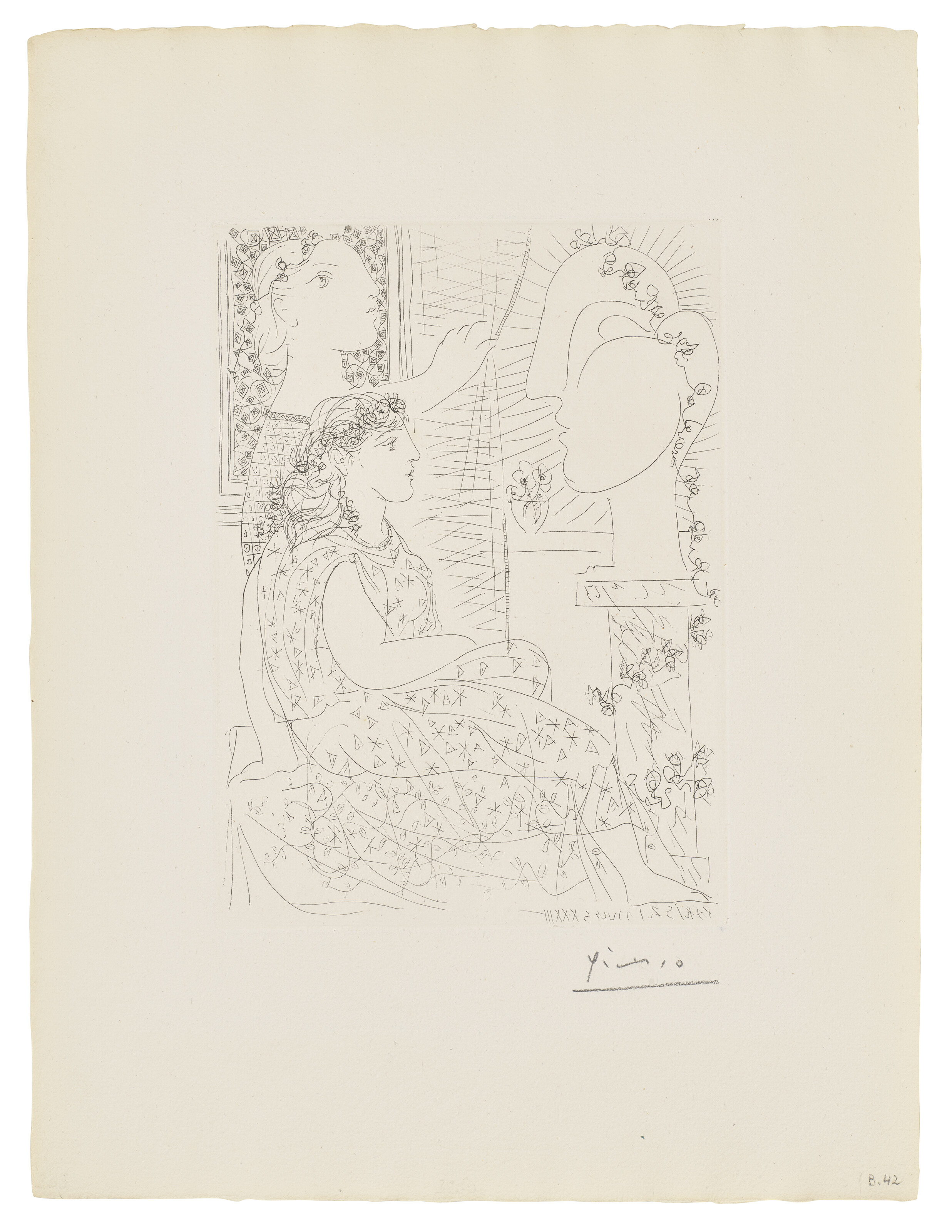 Catalog image of Deux modèles vêtus, from: La Suite Vollard