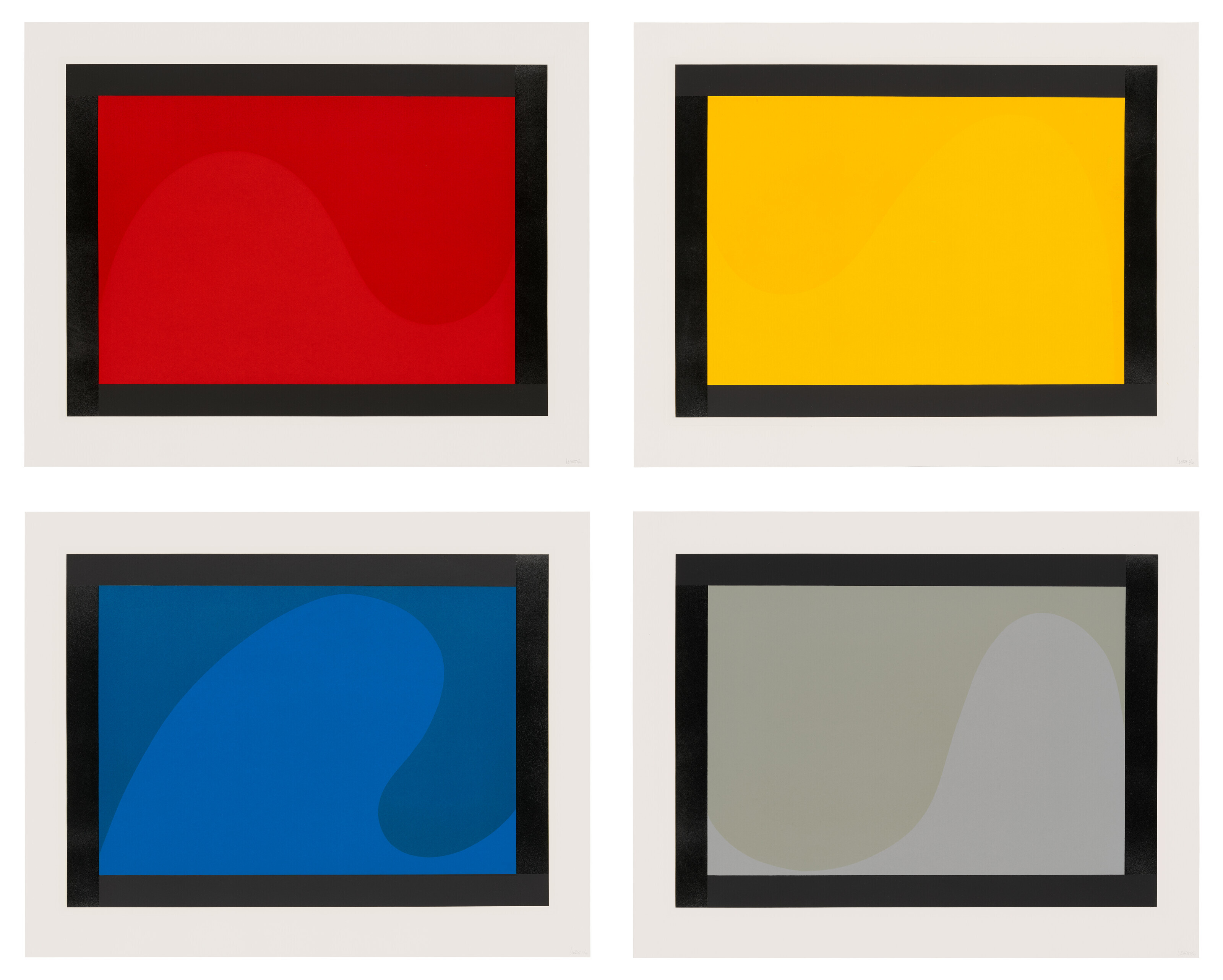 Catalog image of Irregular Forms (Flat and Glossy Colors) with Black Border