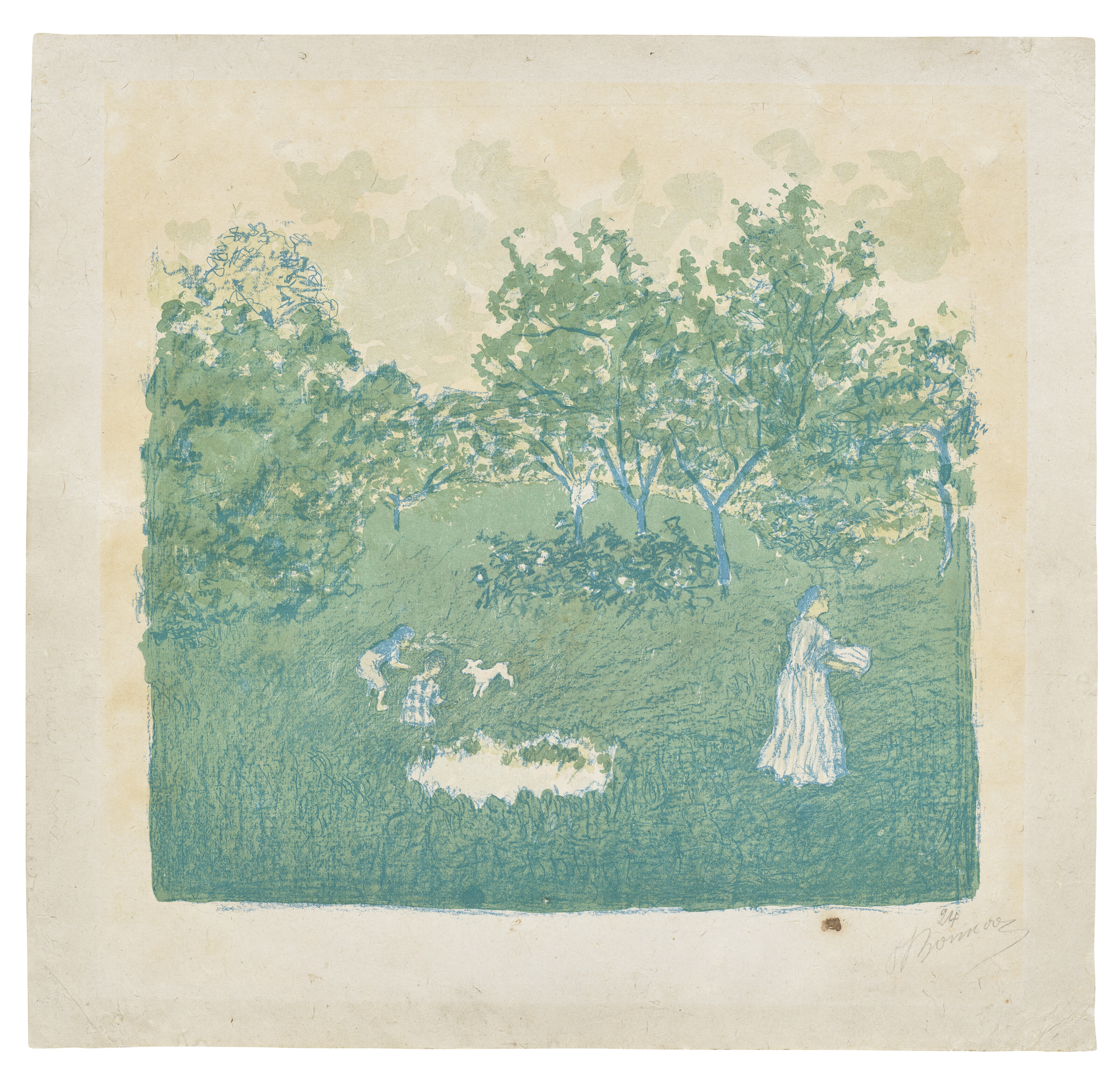 Pierre Bonnard、JOUR FERIE、希少画集画 2024_CKS_22607_0087_000(