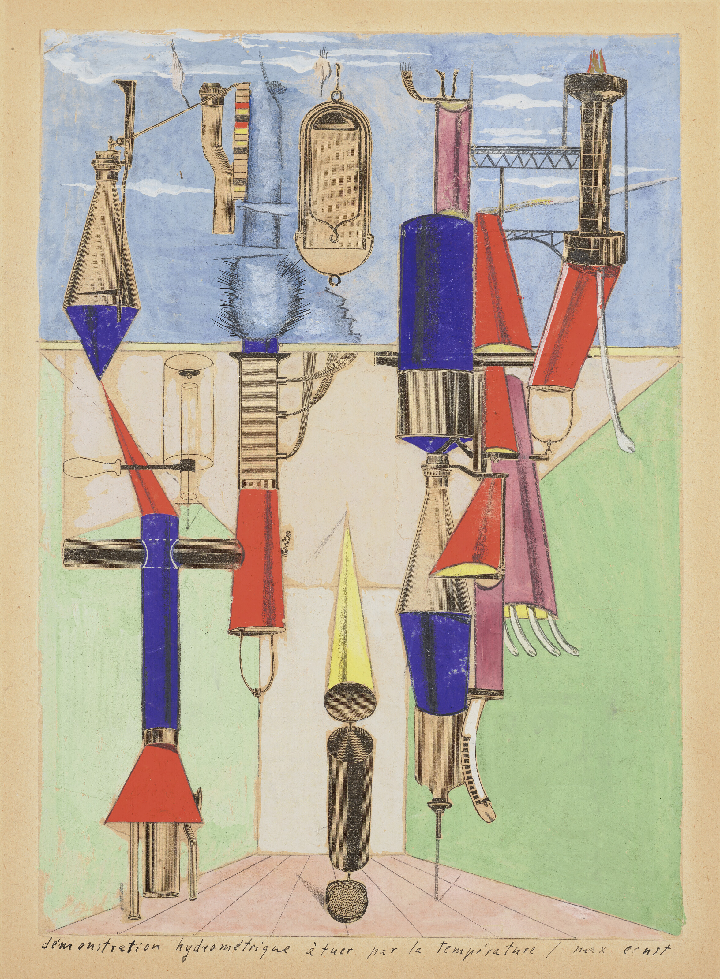 Max Ernst, demonstration hydrometrique a tuer par la temperature, 1920, offered in The Art of the Surreal Evening Sale on 7 March 2024 at Christie's in London