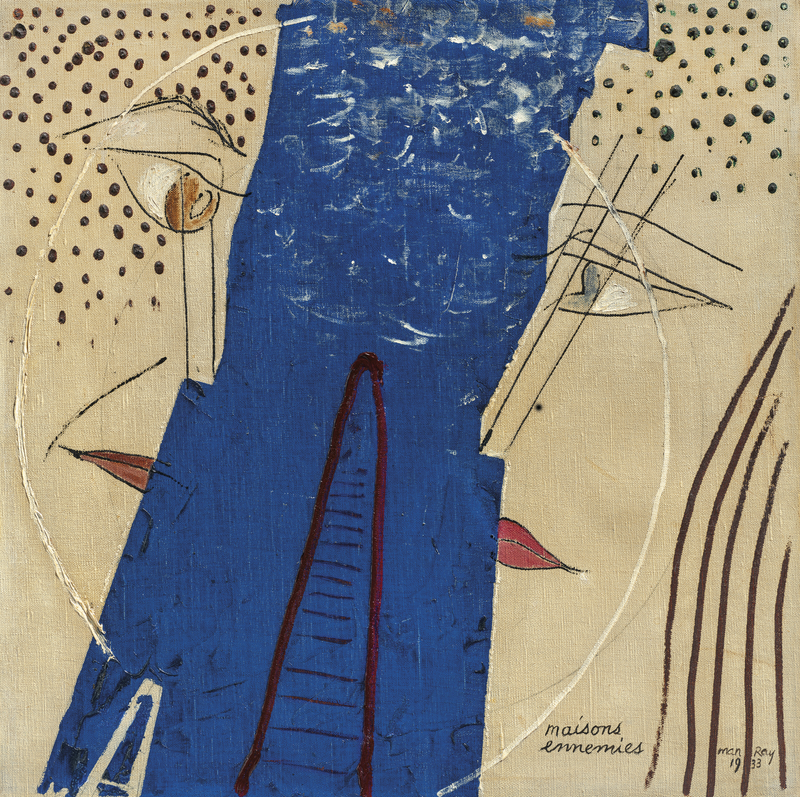 Man Ray, Maisons ennemies, 1933, offered in The Art of the Surreal Evening Sale on 7 March 2024 at Christie's in London
