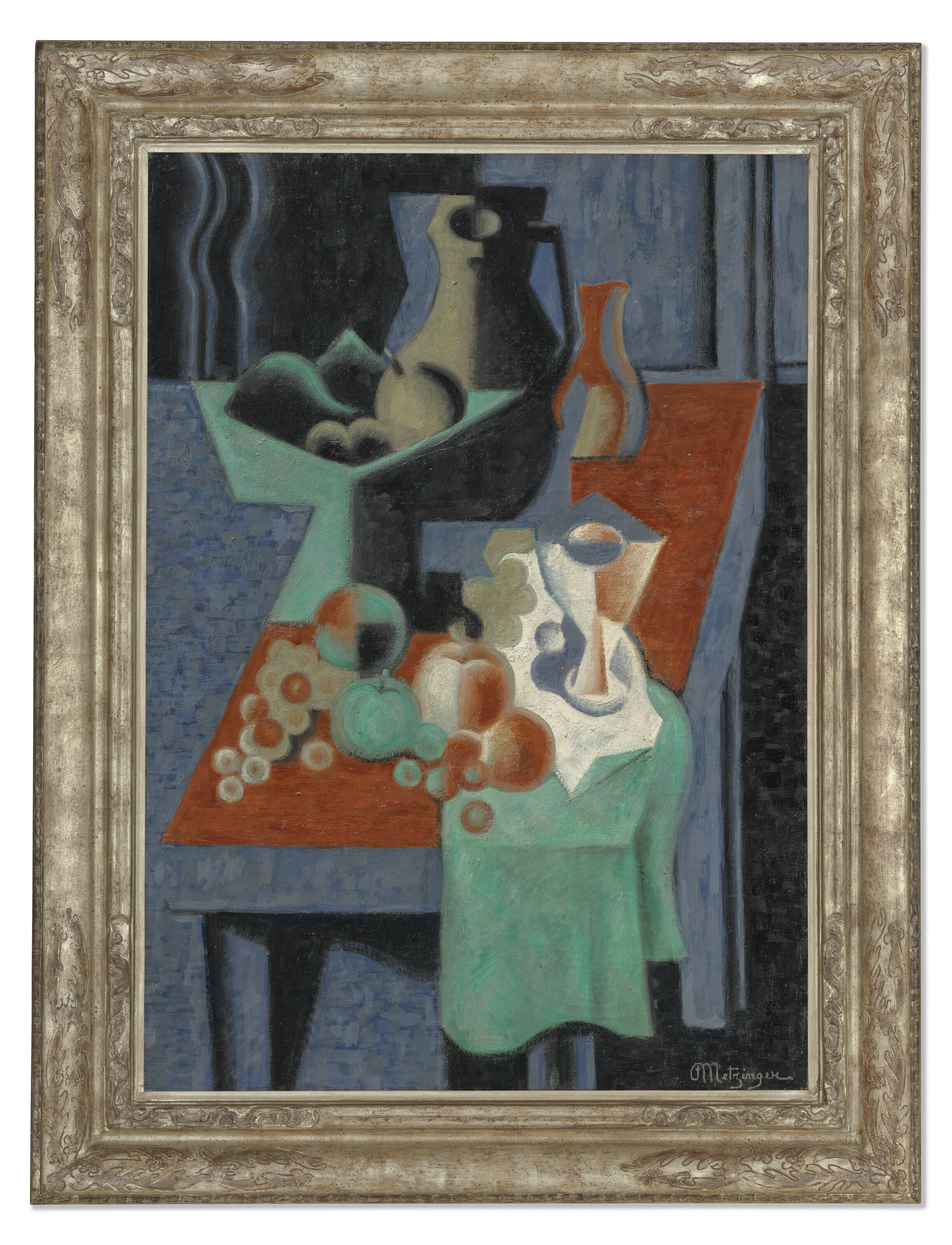 JEAN METZINGER (1883-1956), Nature morte: pommes, coupe à