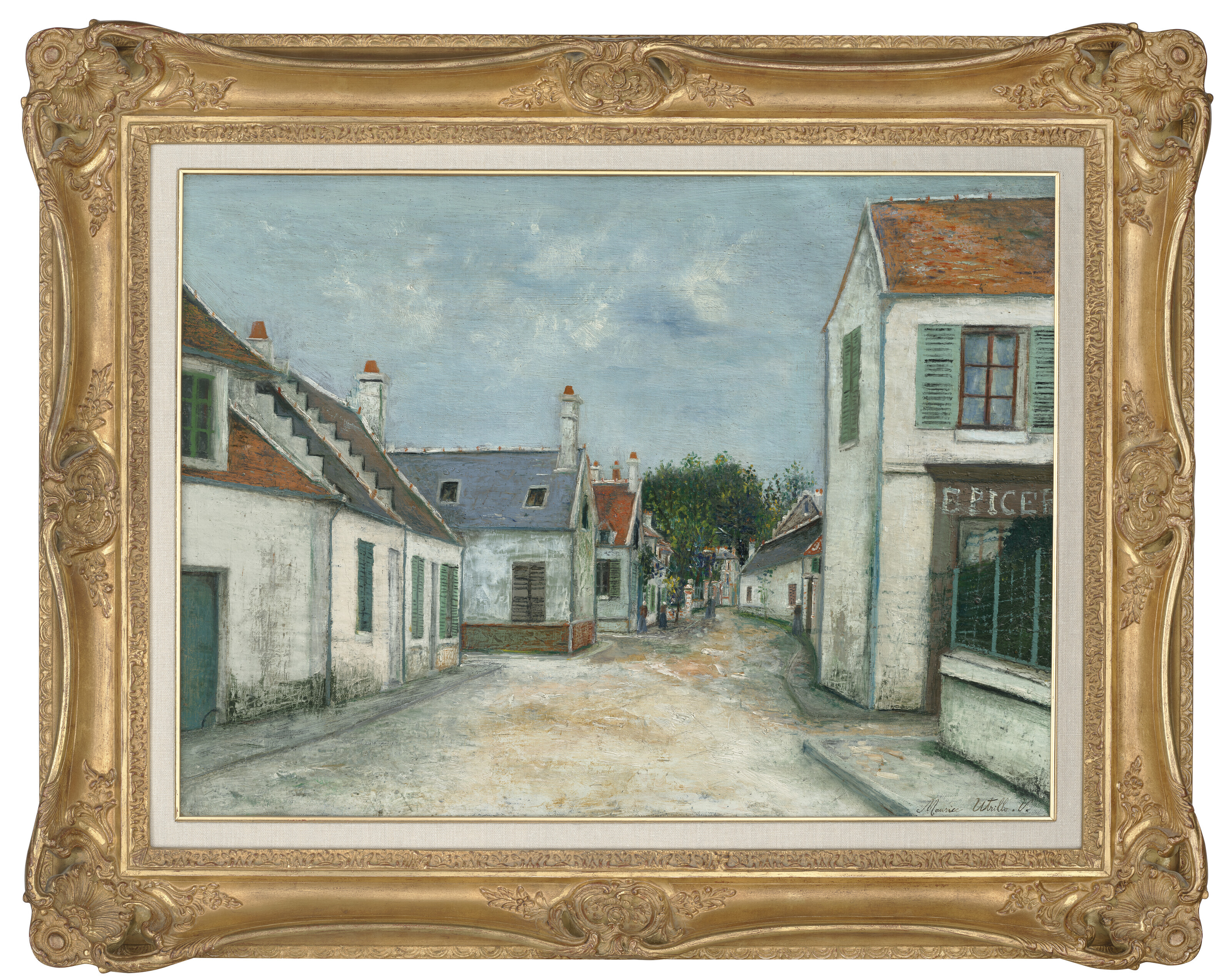 Maurice Utrillo、LANNOIS(SEINE ET OISE) MAURICE UTRILLO (1883-1955), Rue à Compiègne (Oise) | Christie's