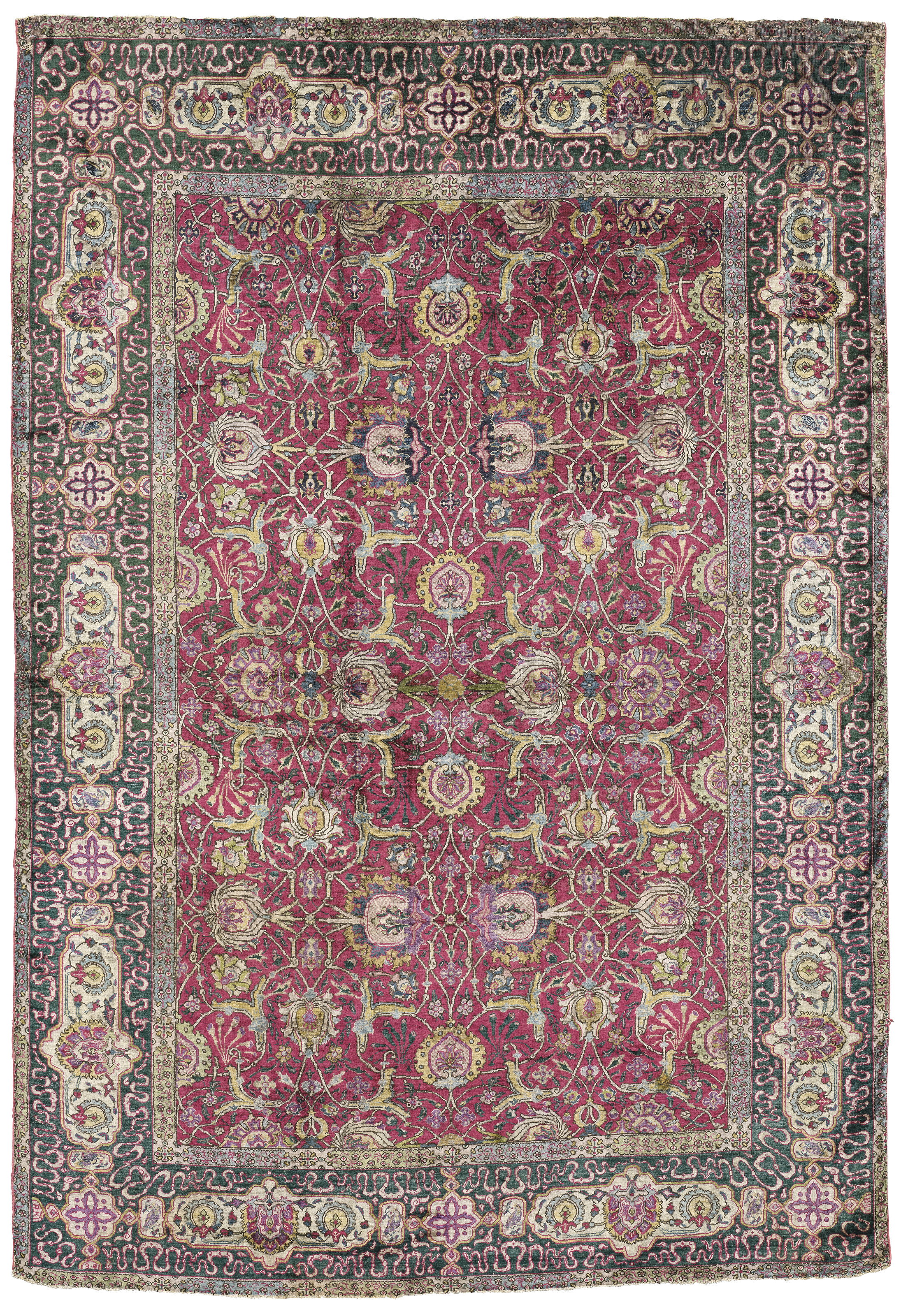 A silk Koum Kapi rug, signed Hagop Kapoudjian, Istanbul, Turkey, circa 1920, offered in Art of the Islamic and Indian Worlds including Rugs and Carpets on 24 October 2024 at Christie's in London