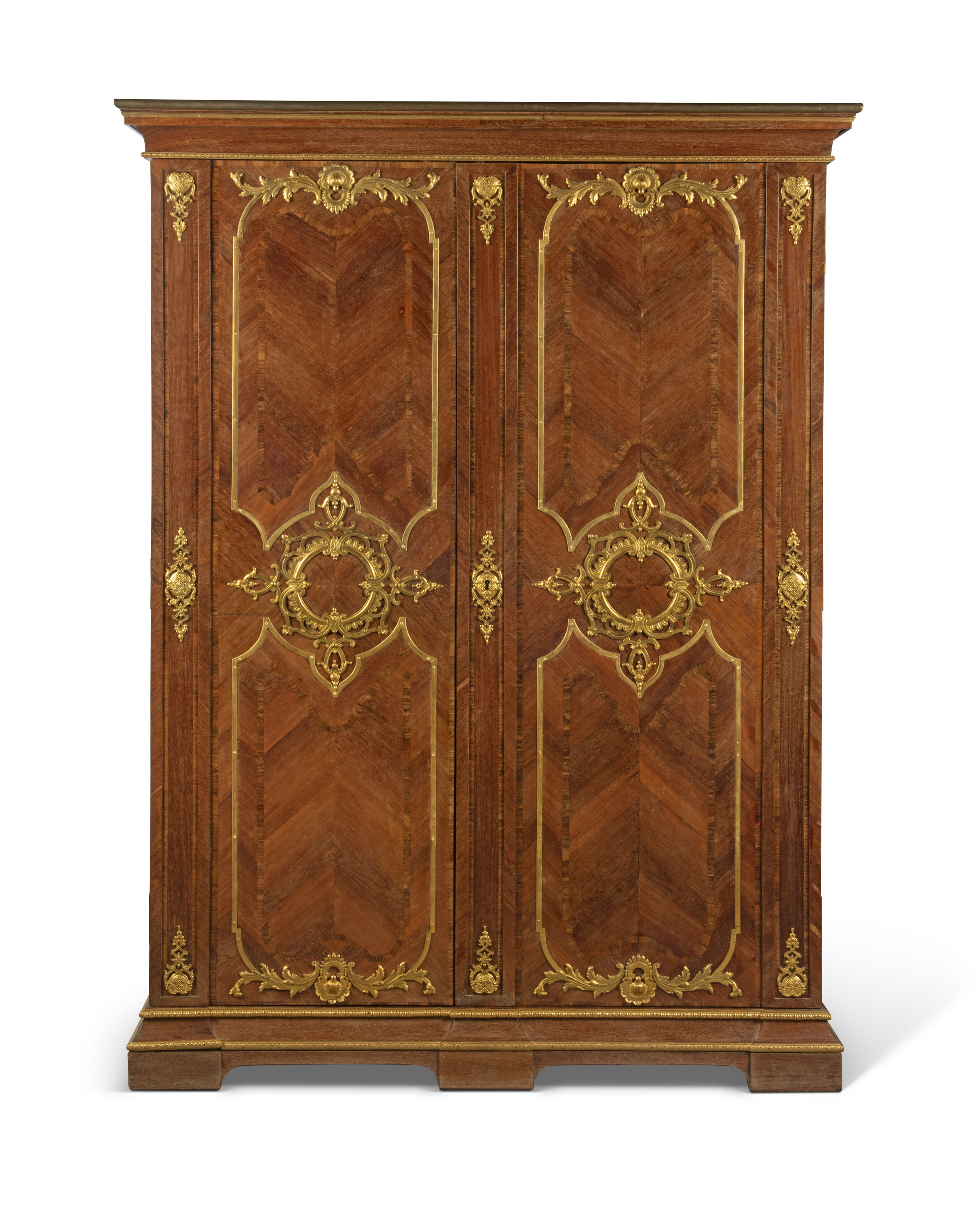 A Regence ormolu-mounted bois satine and amaranth armoire, attributed to Charles Cressent, circa 1720, sold for £138,600 on 2 July 2024 at Christie's in London