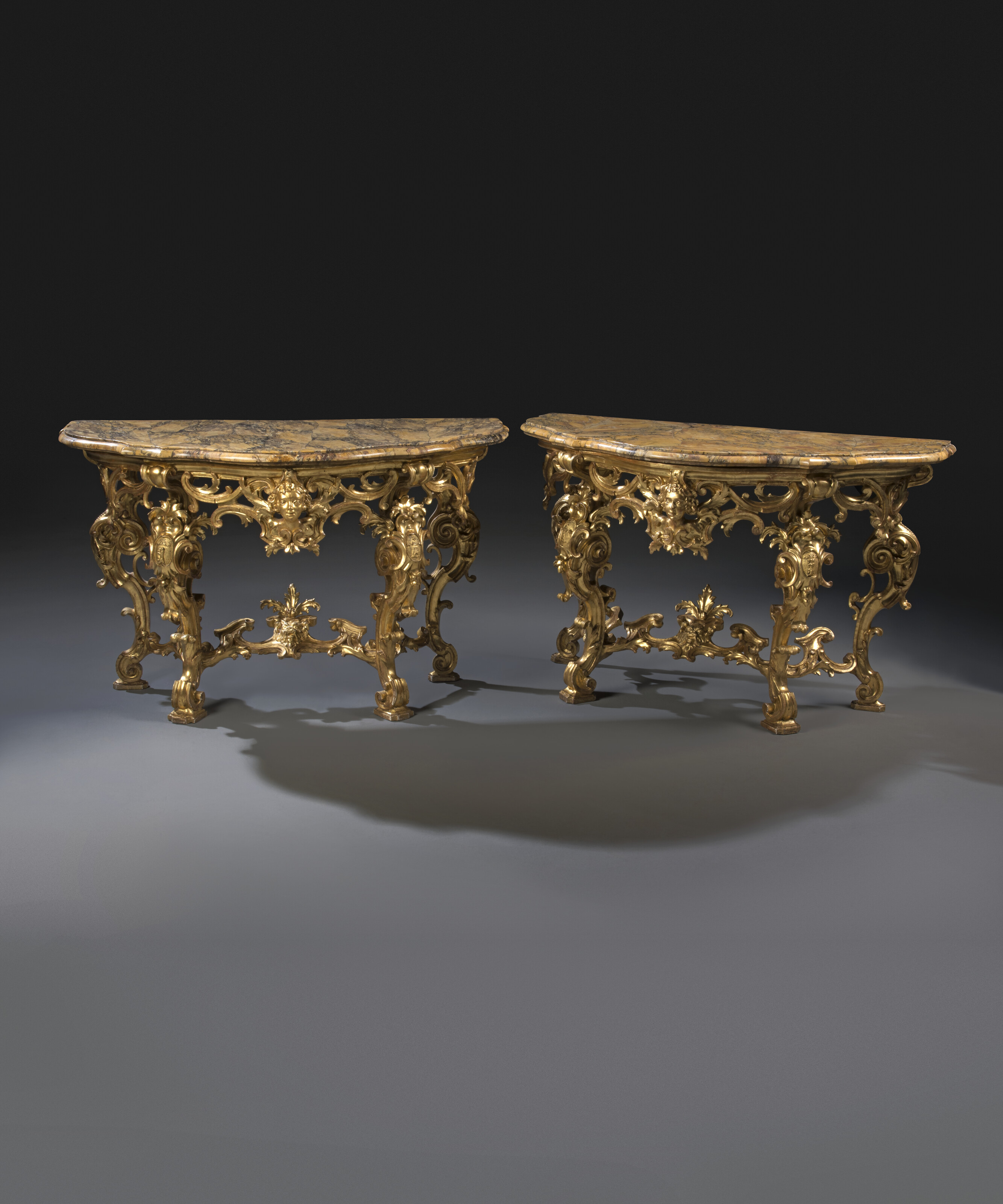 AN ITALIAN MARBLE AND PIETRE DURE TABLE TOP, ATTRIBUTED TO