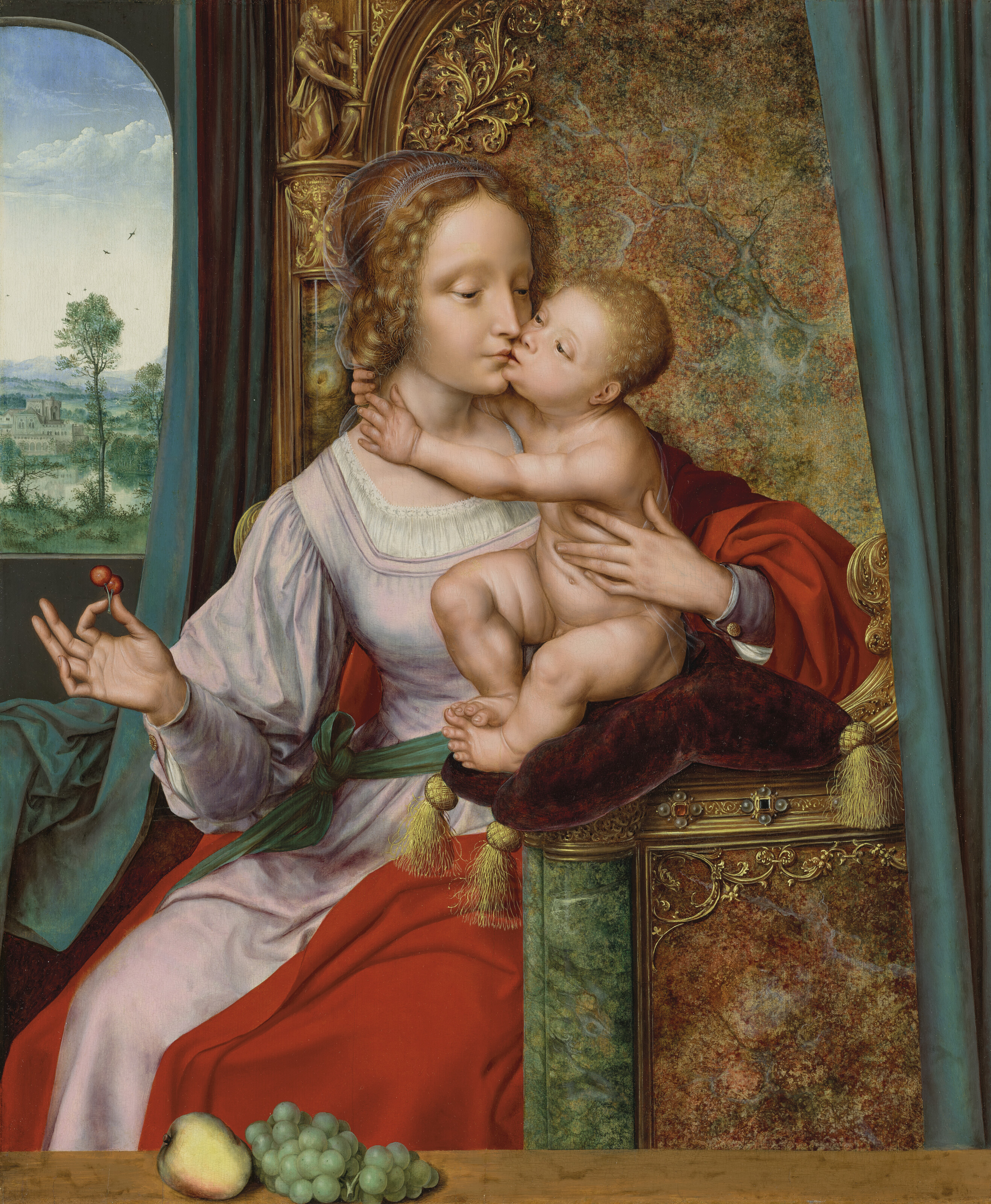 Quentin Metsys, The Madonna of the Cherries, offered in Old Masters Part I on 2 July 2024 at Christie's in London