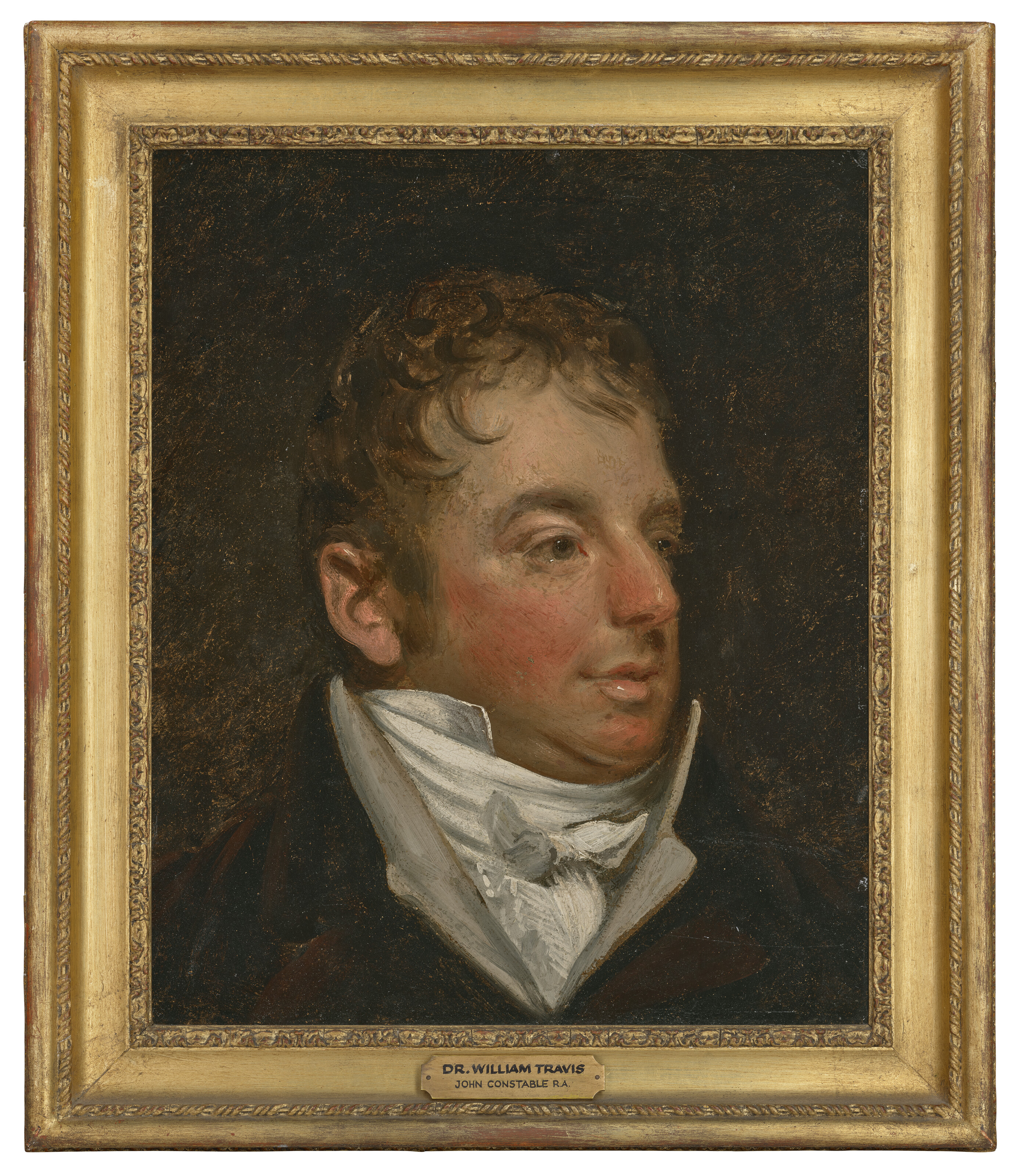 Portrait of William Travis (c.1752-1835), bust-length, in a black coat and white cravat