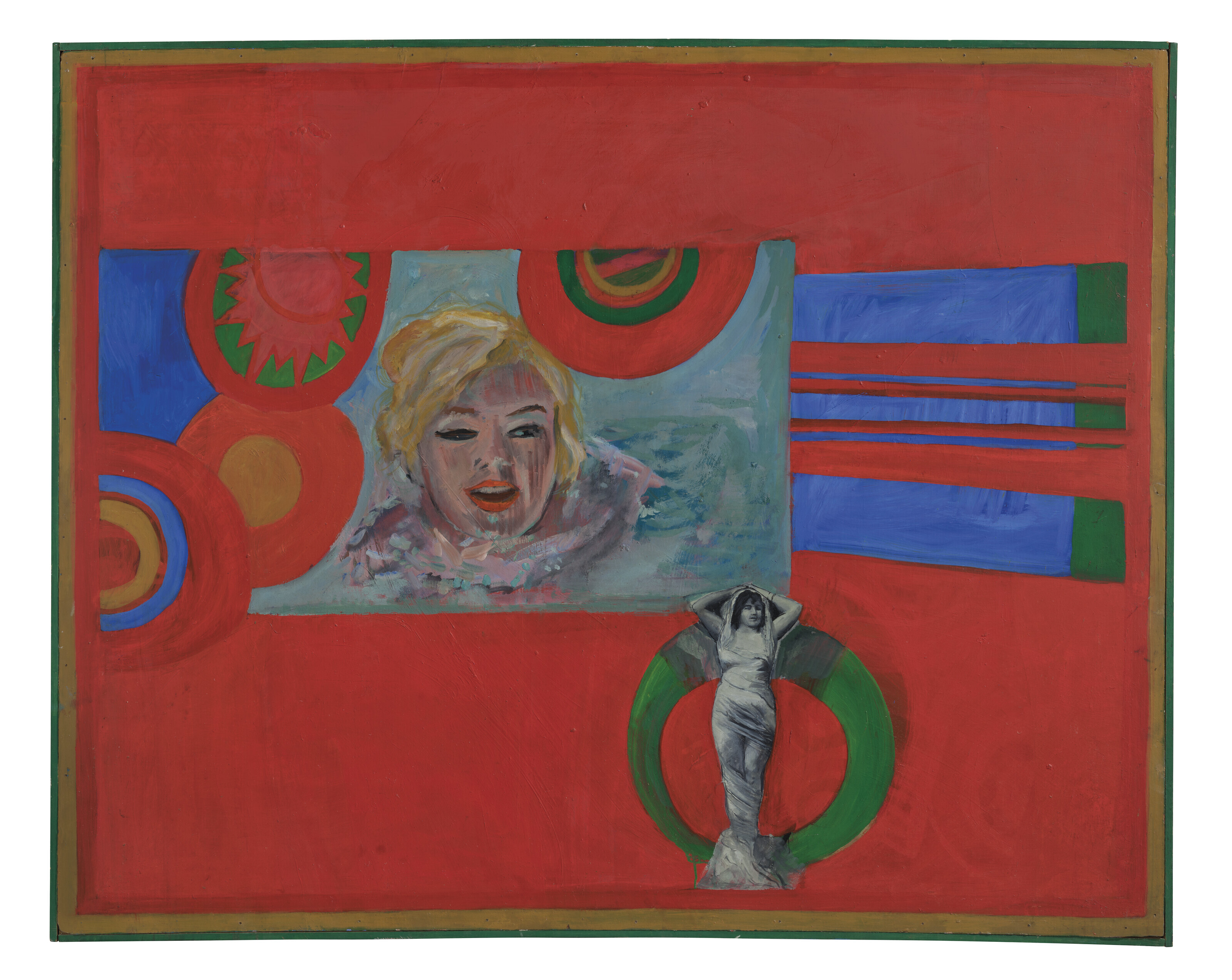 Pauline Boty, Epitaph to Something's Gotta Give, 1962, offered in the Modern British and Irish Art Evening Sale on 20 March 2024 at Christie's in London