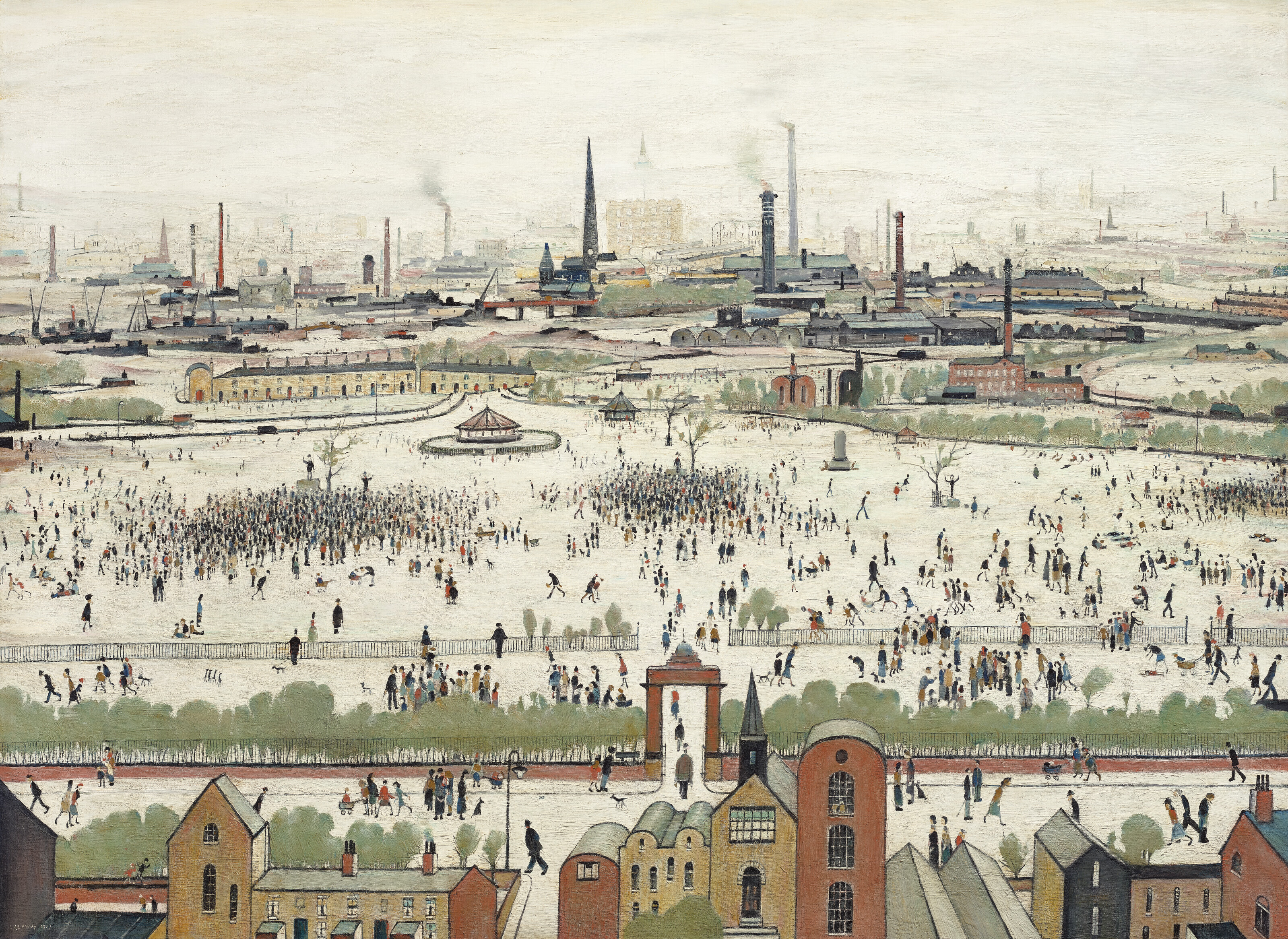 L.S. Lowry, Sunday Afternoon, 1957. Private collection