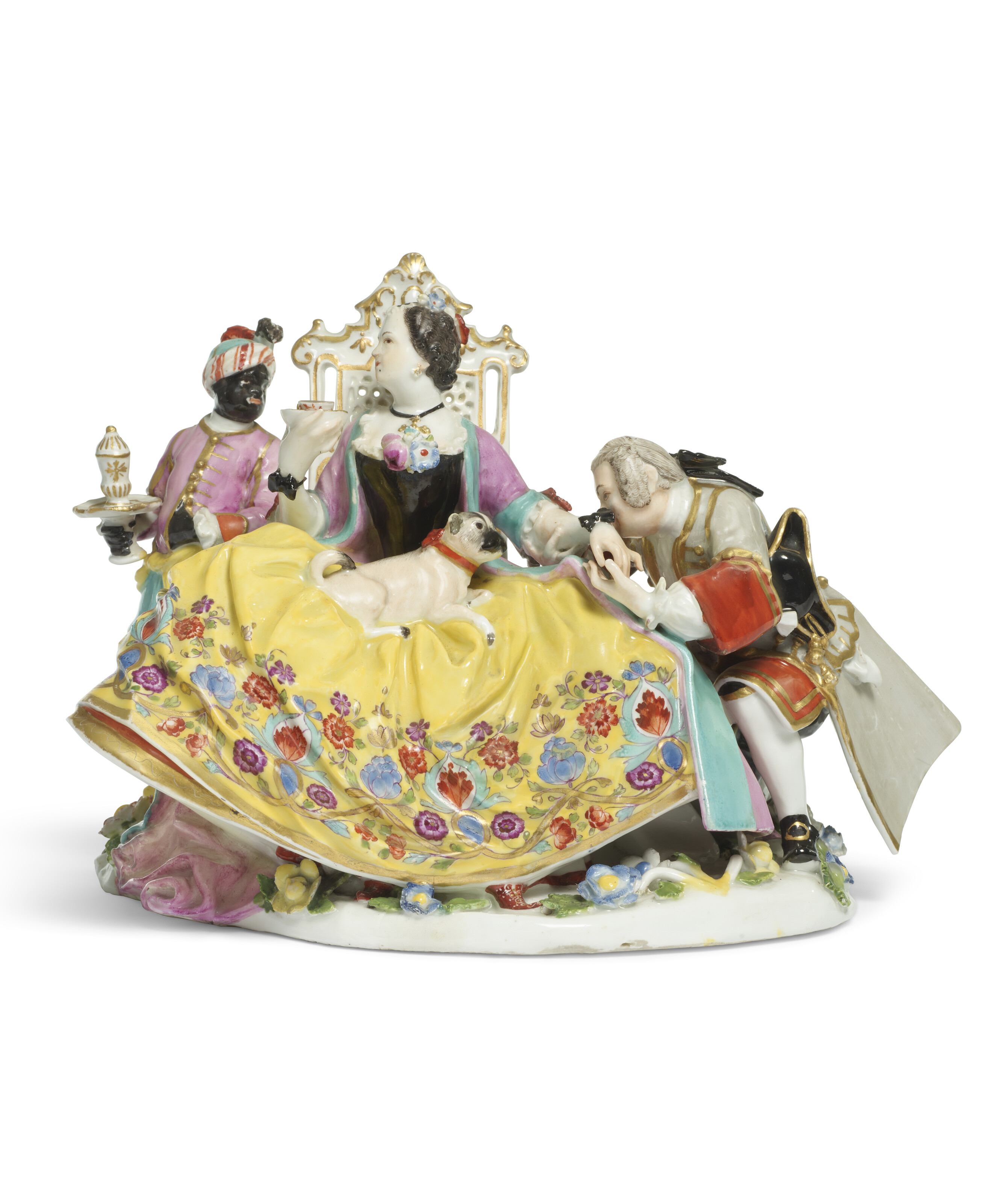 A MEISSEN PORCELAIN GROUP OF 'THE HAND KISS', CIRCA 1737 | Christie's