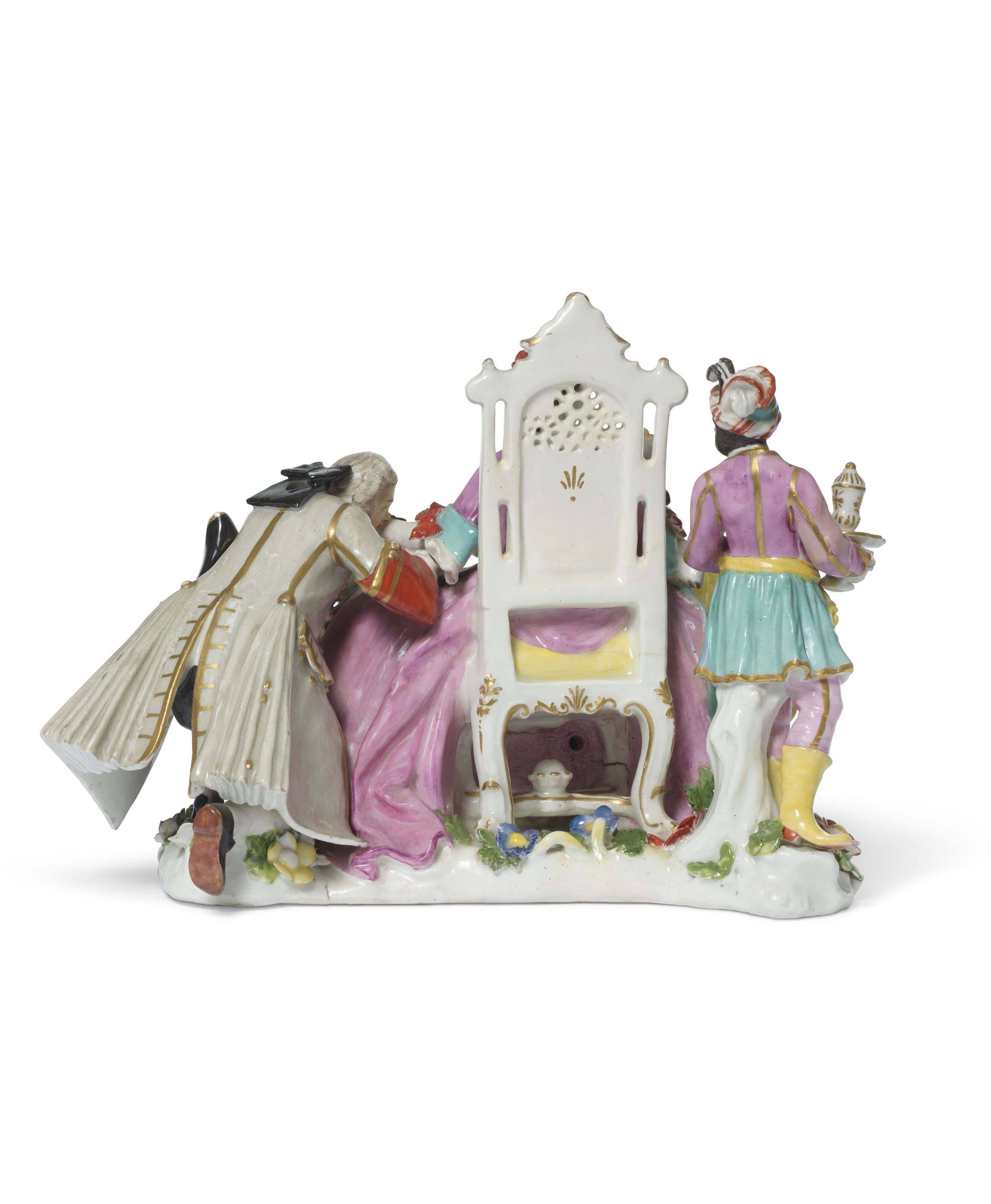 A MEISSEN PORCELAIN GROUP OF 'THE HAND KISS', CIRCA 1737 | Christie's